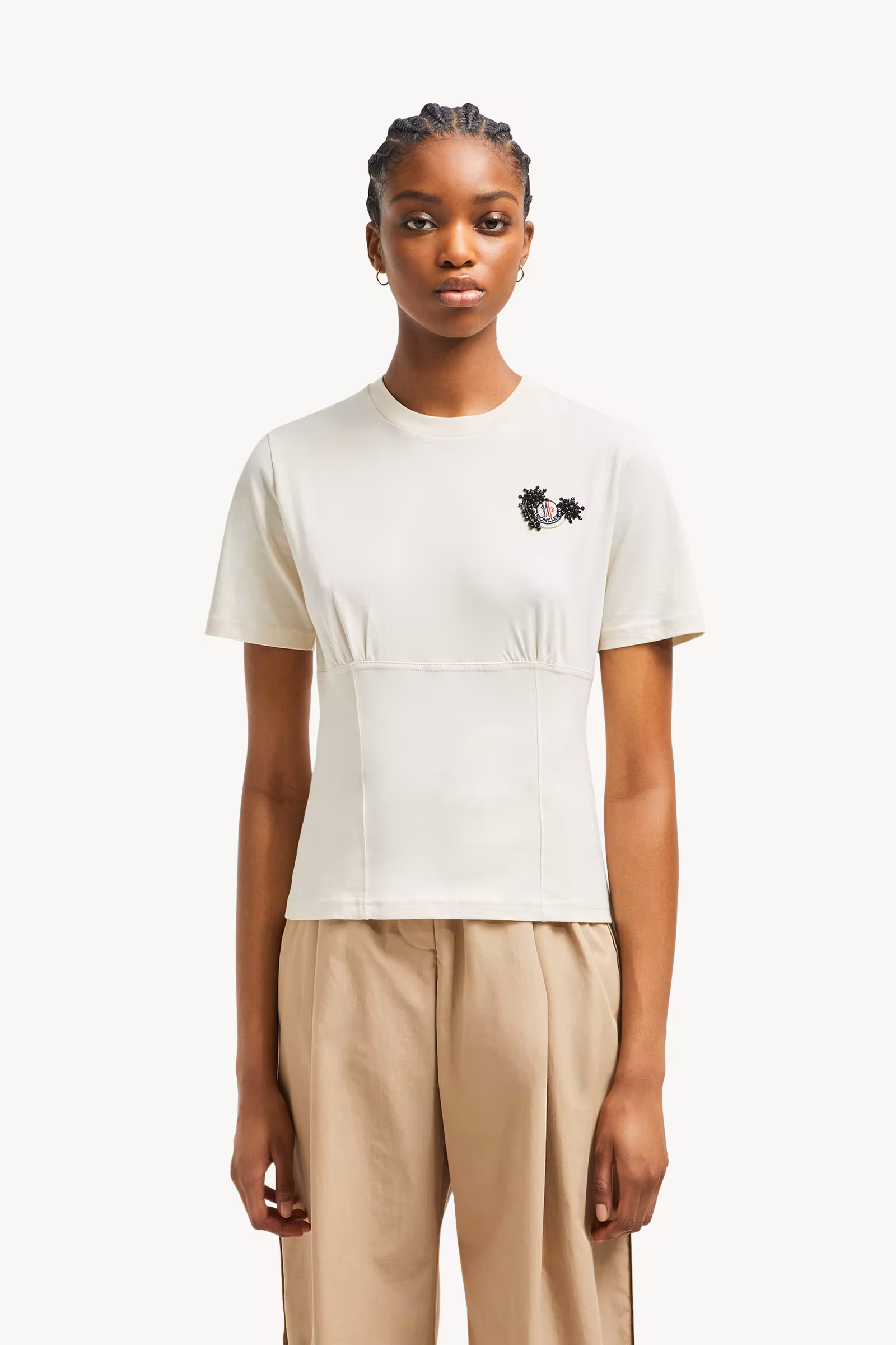 Hand-Beaded Cotton Top