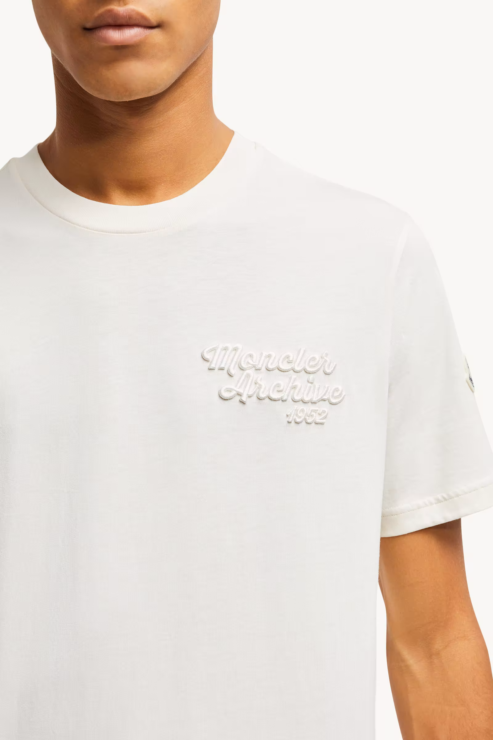 Embroidered Logo Cotton T-Shirt