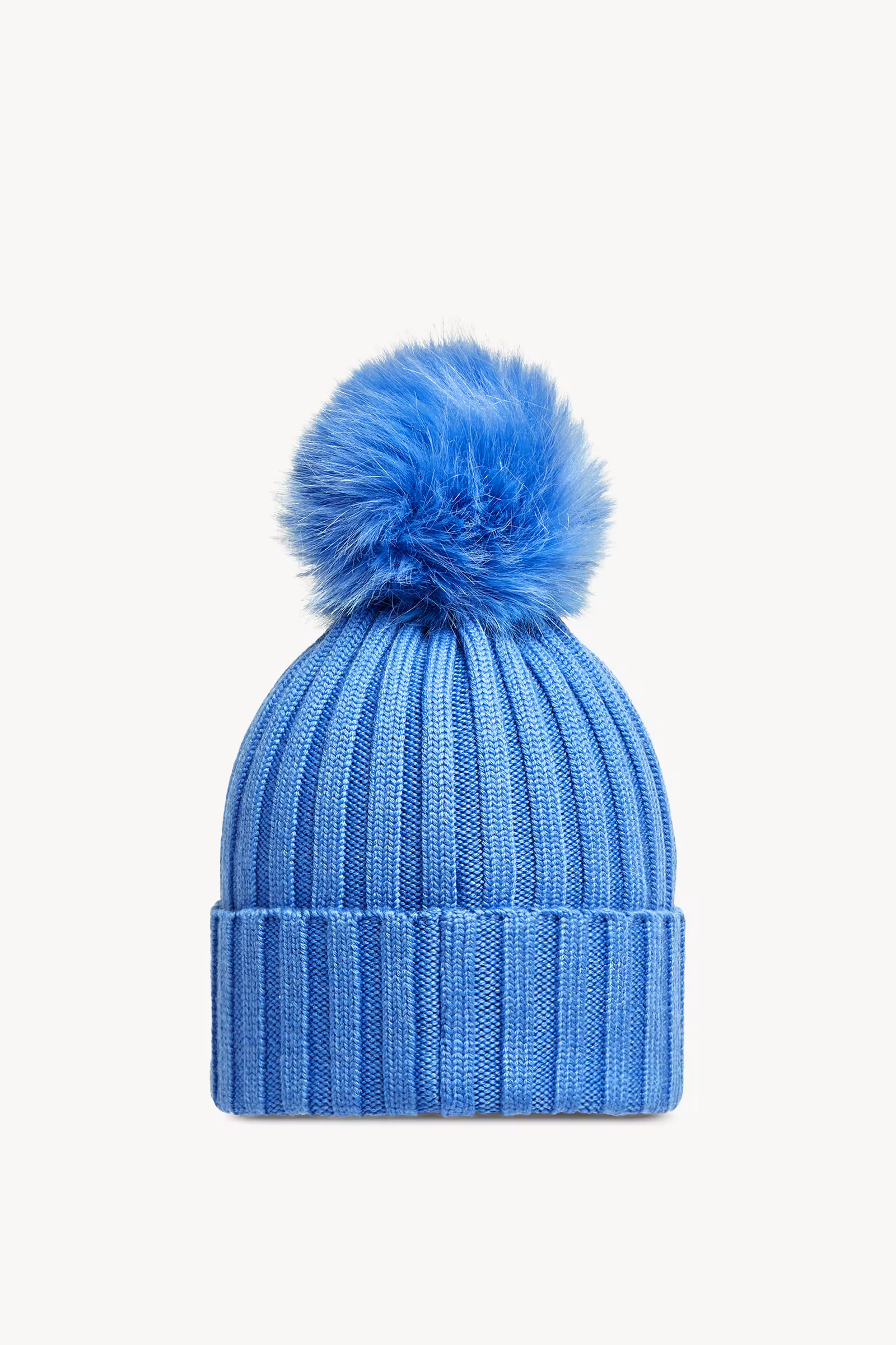Wool Beanie with Pom Pom
