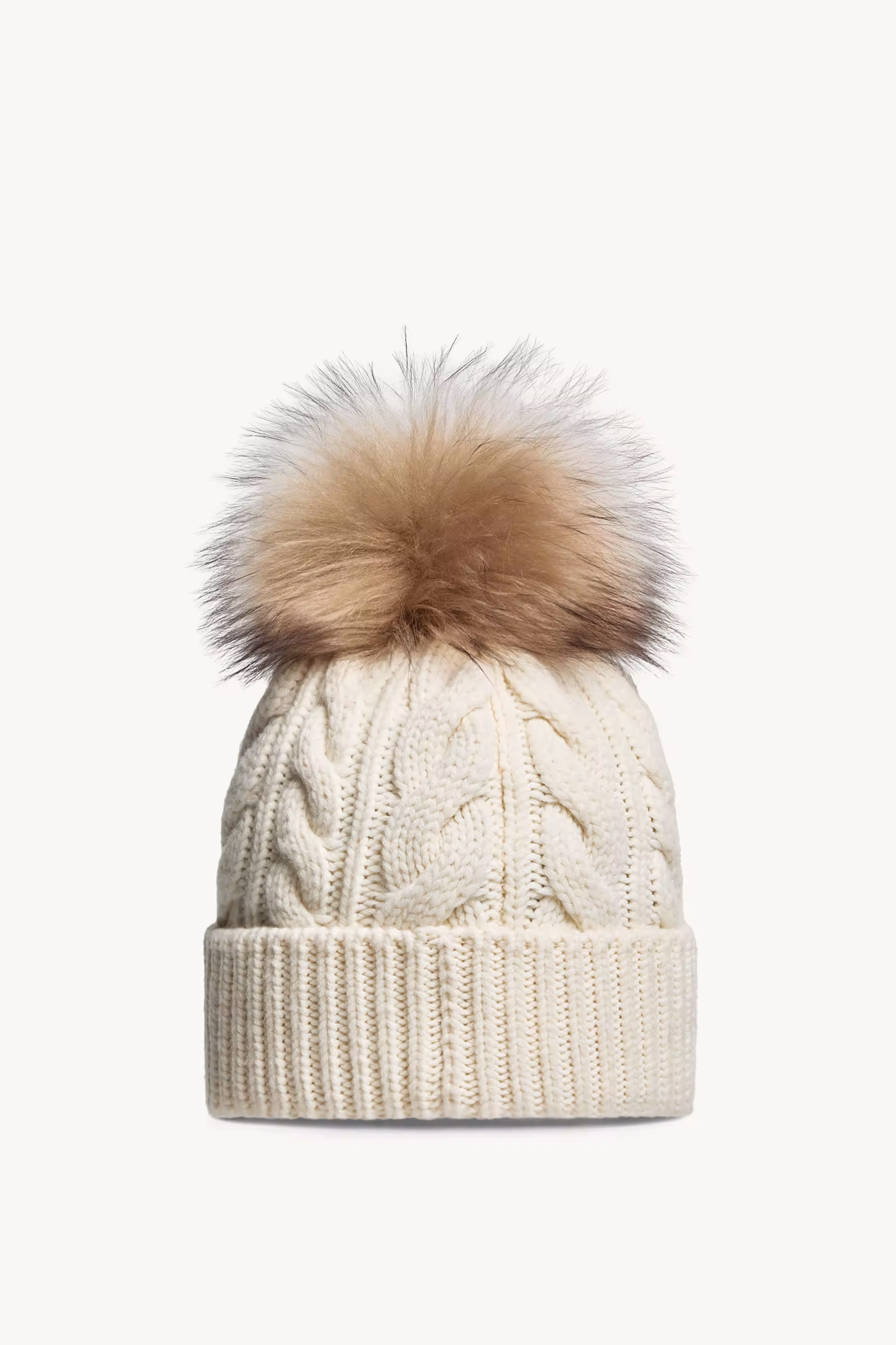 Wool & Cashmere Beanie with Pom Pom