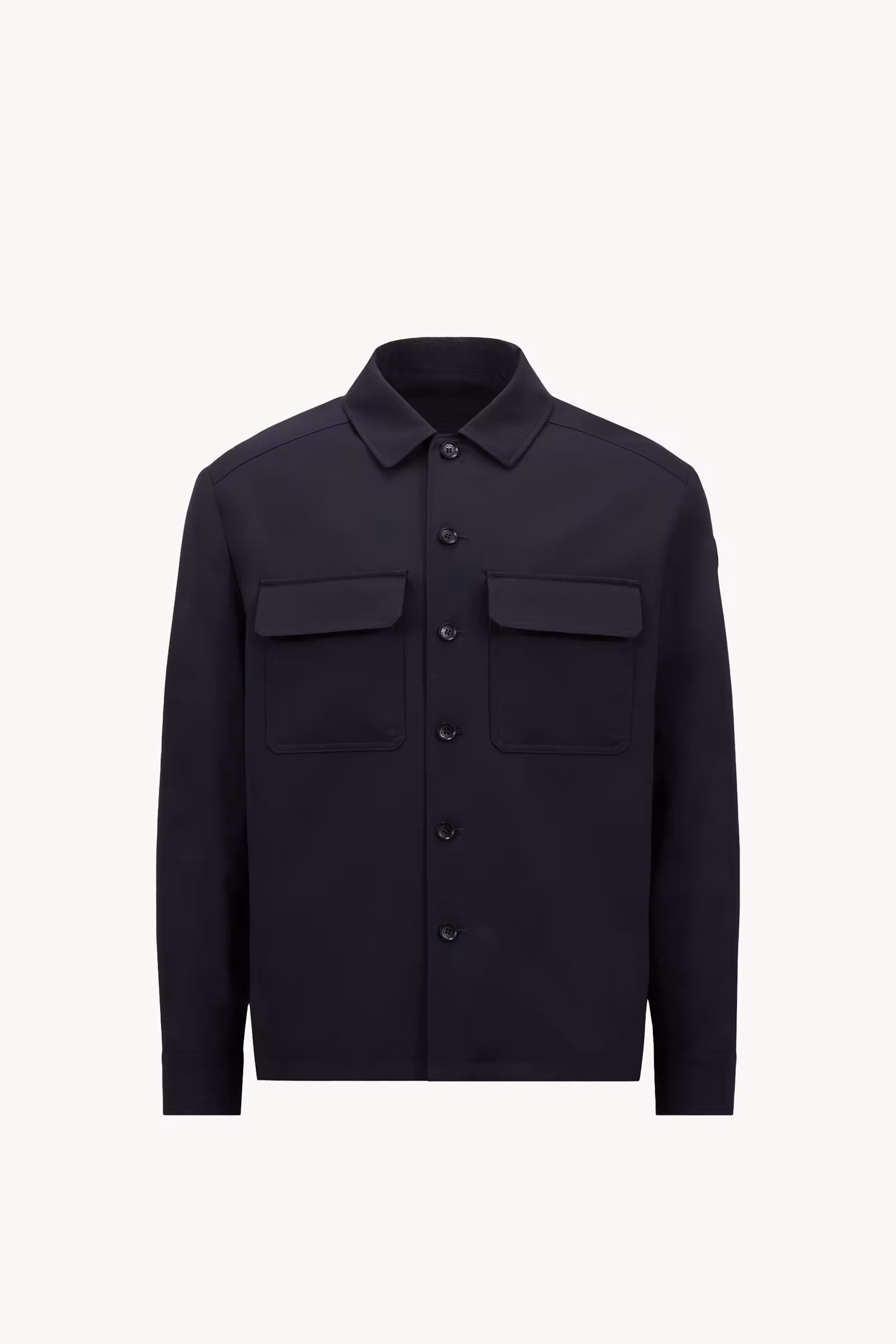 Wool Gabardine Long Sleeve Shirt