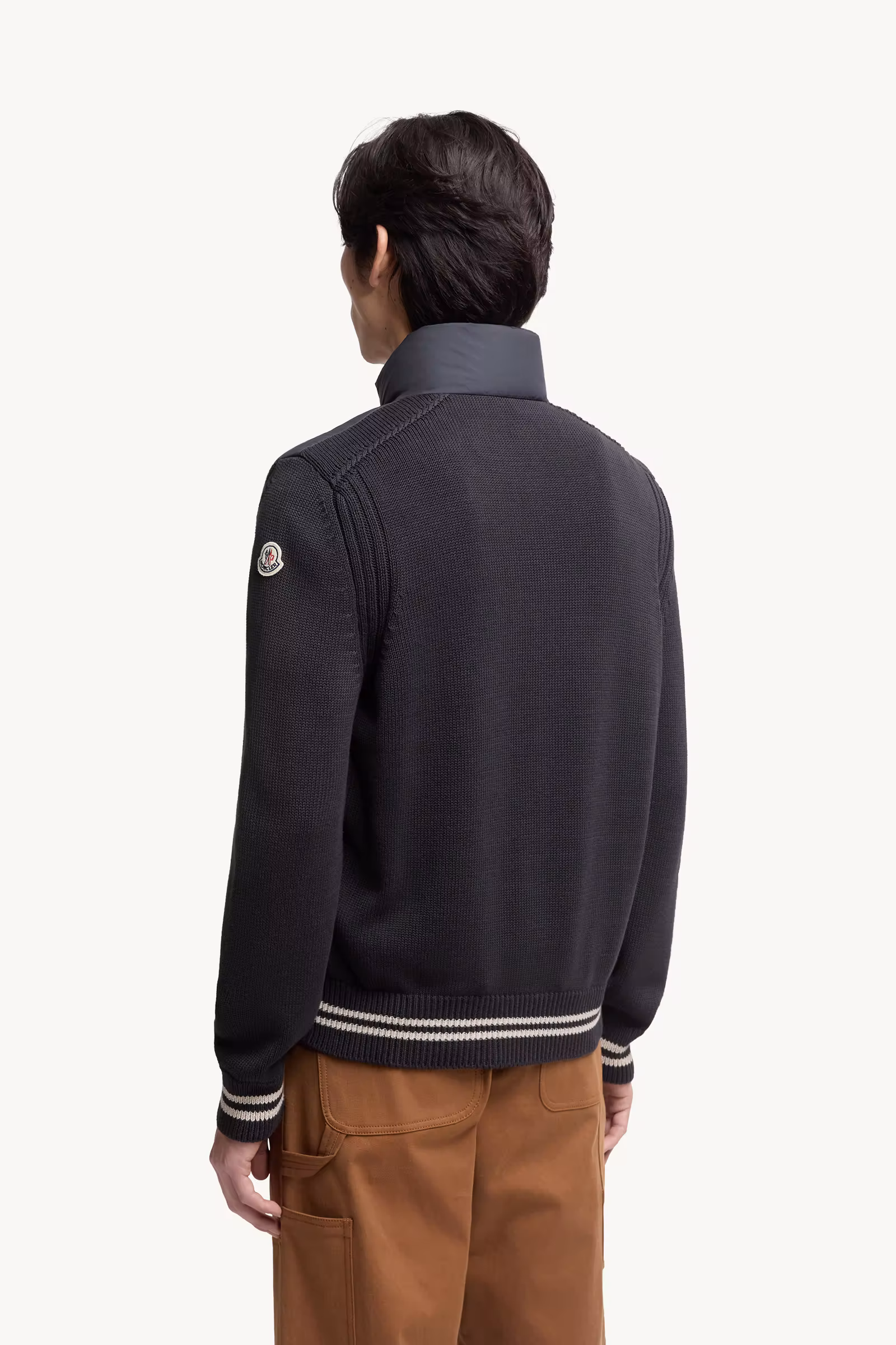 Padded Cotton Cardigan