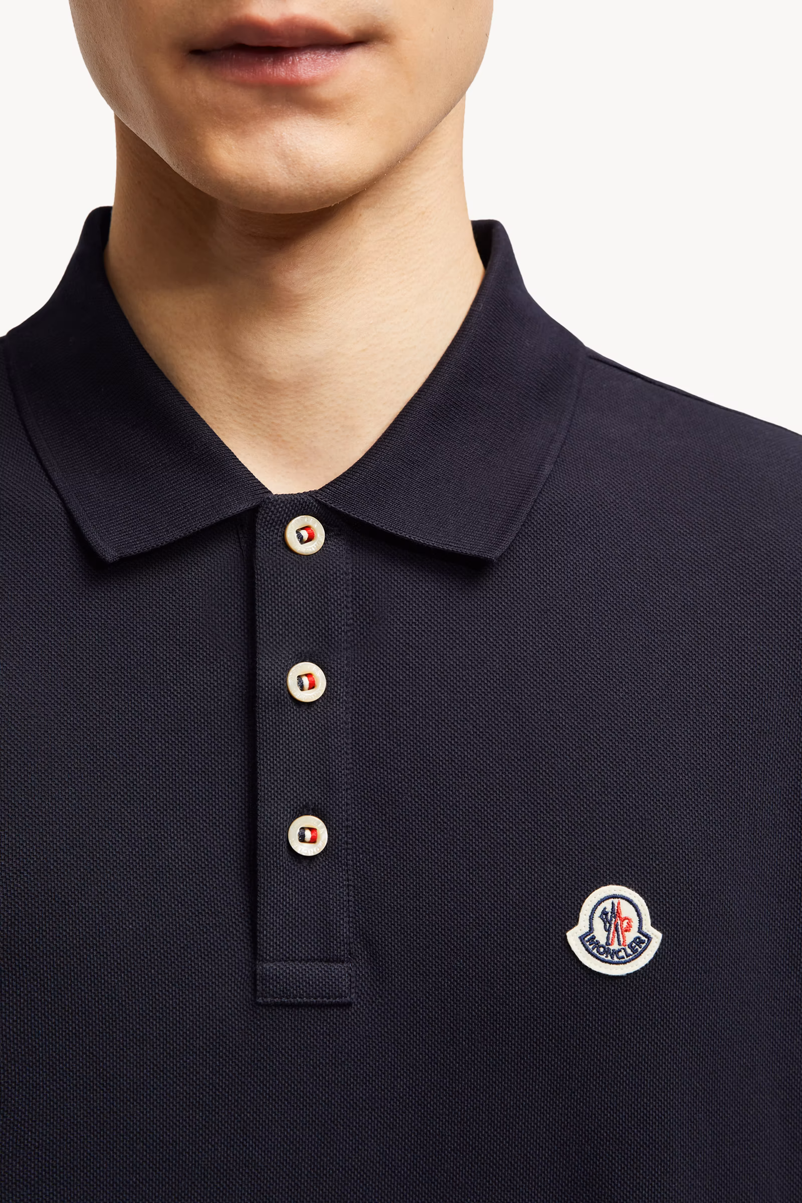 Logo Patch Cotton Polo Shirt