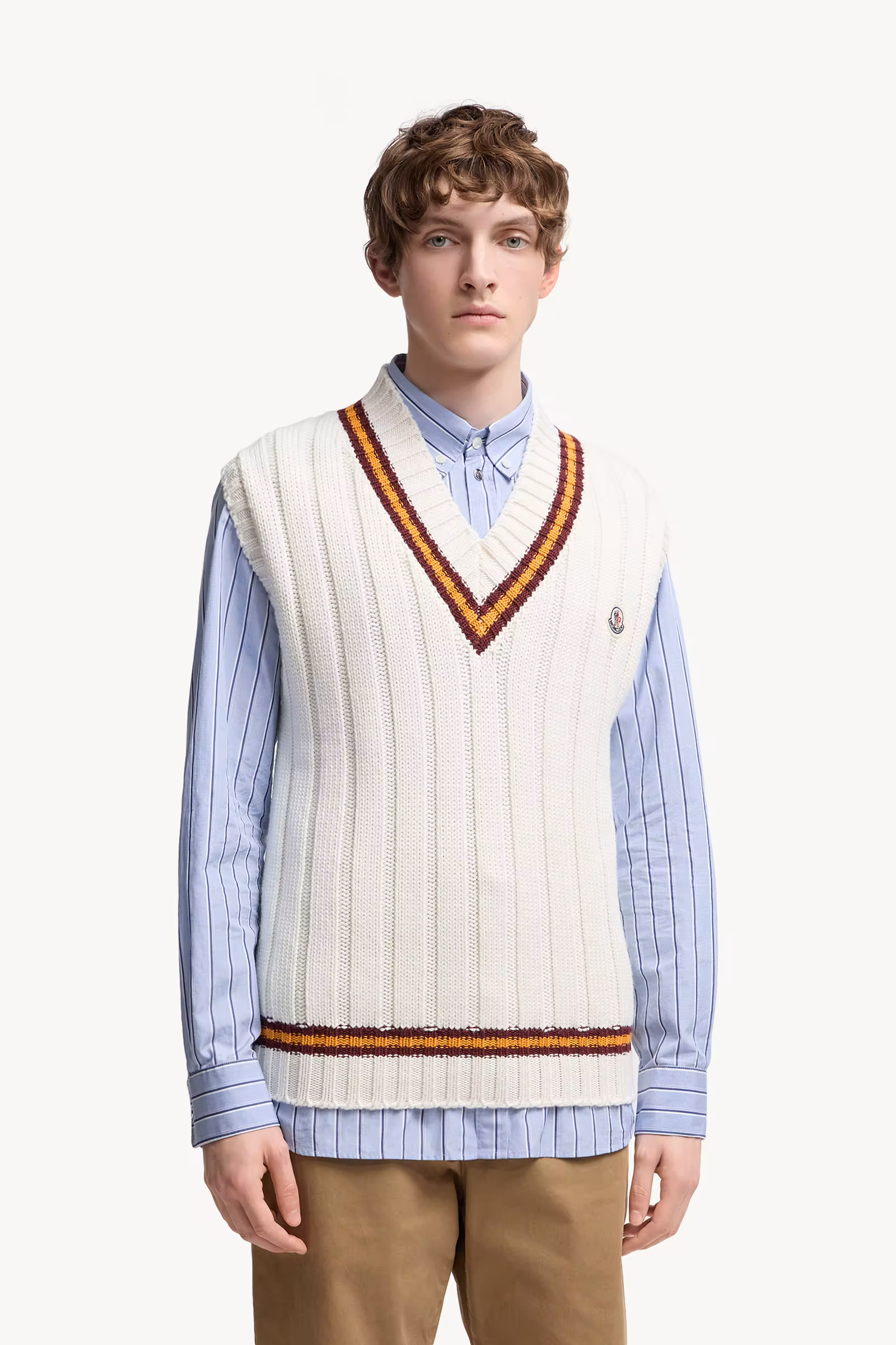 Wool & Cotton V-Neck Vest