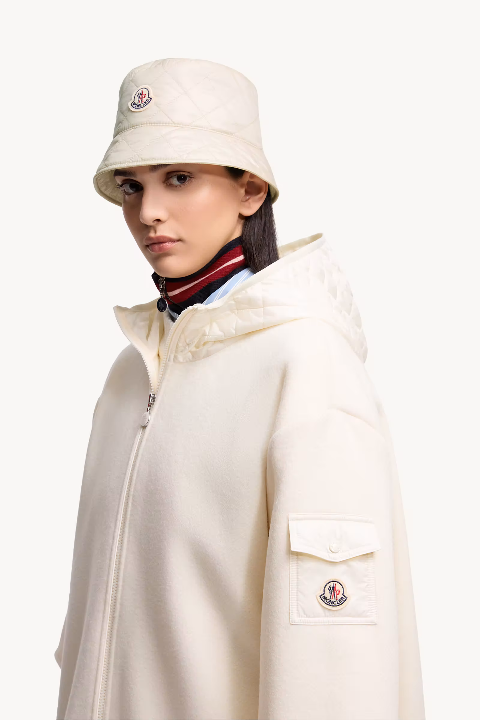 Diamond-Quilted Padded Bucket Hat
