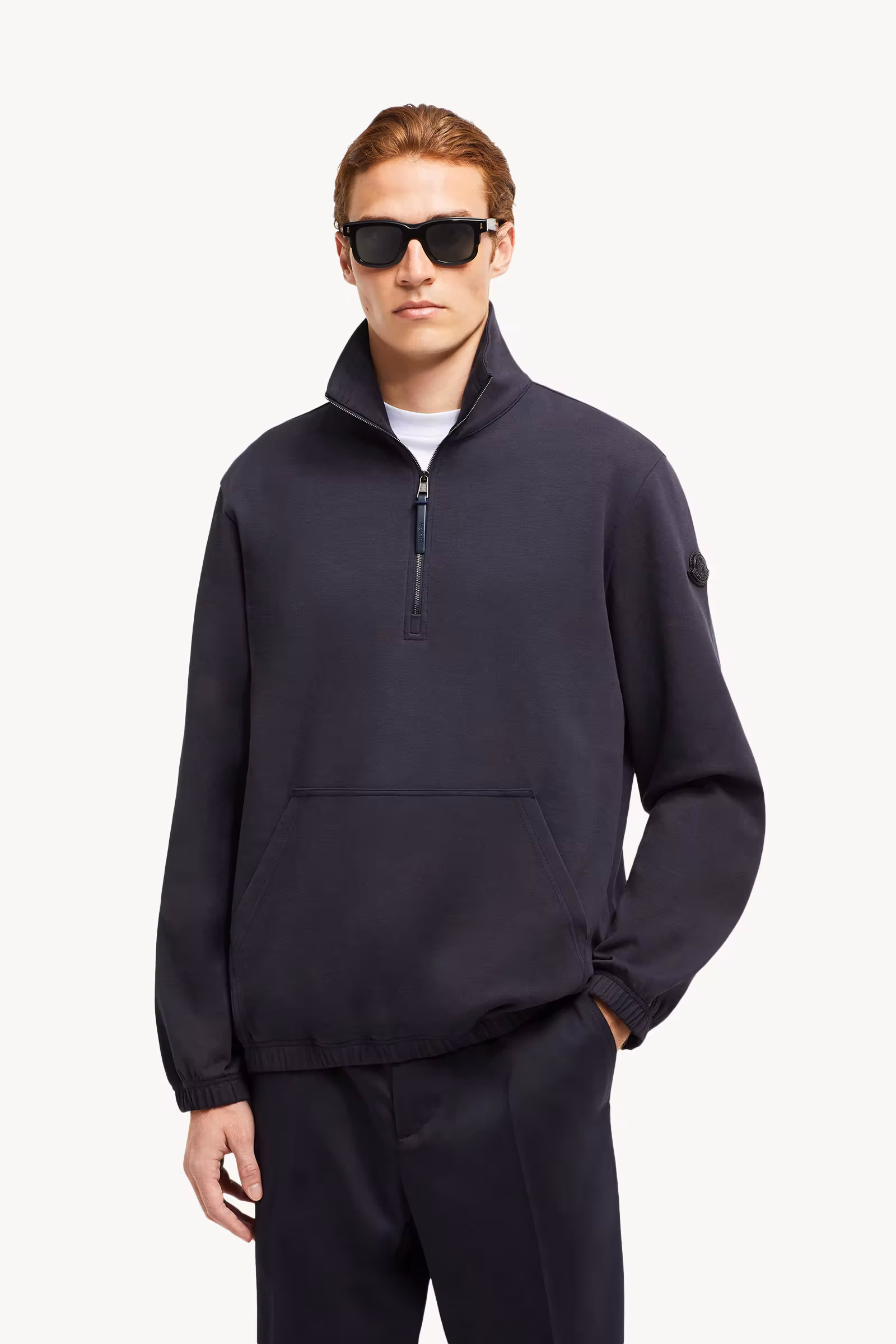 Cotton Half-Zip Sweatshirt