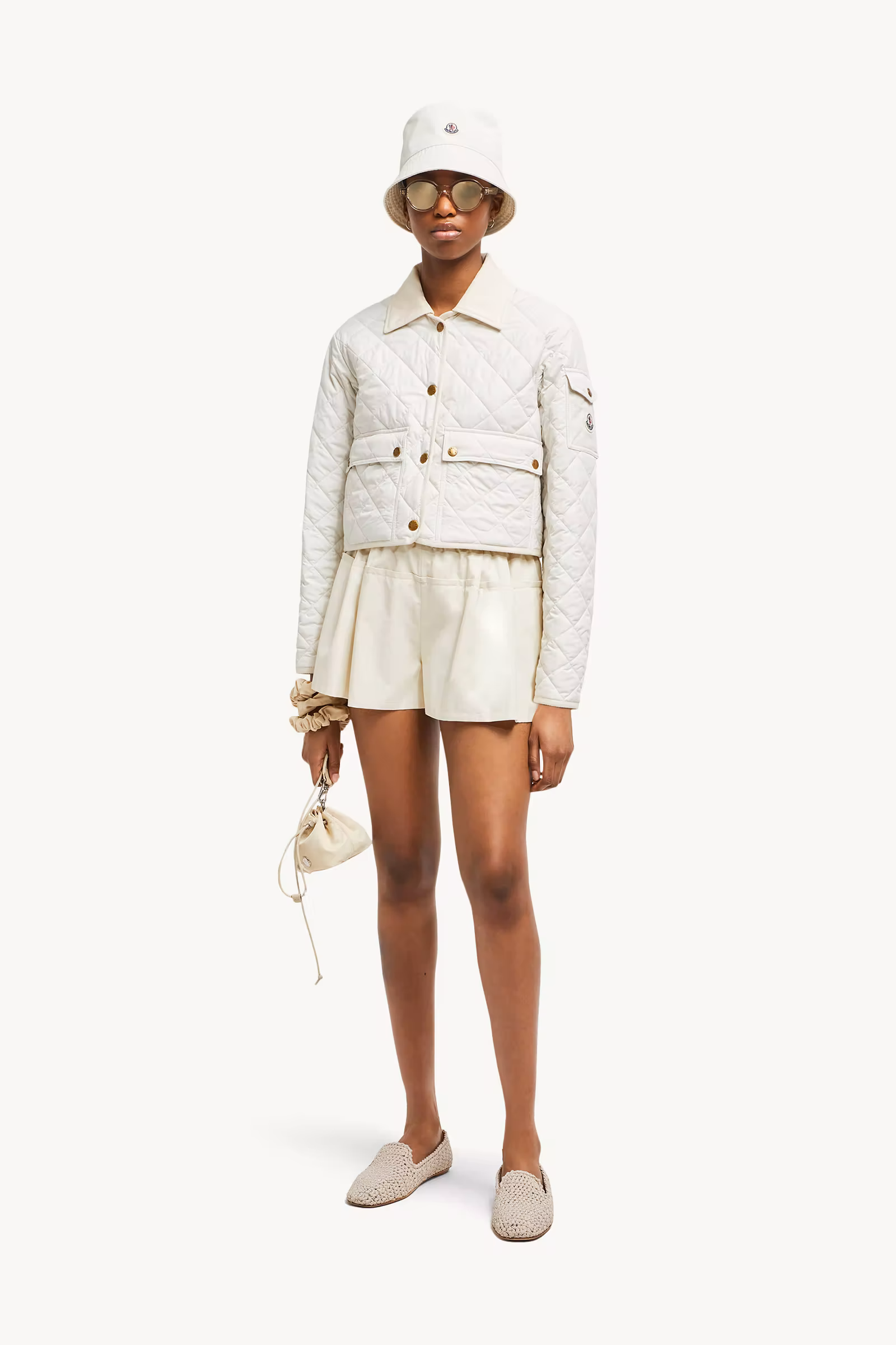 Chitre Diamond-Quilted Padded Shirt Jacket