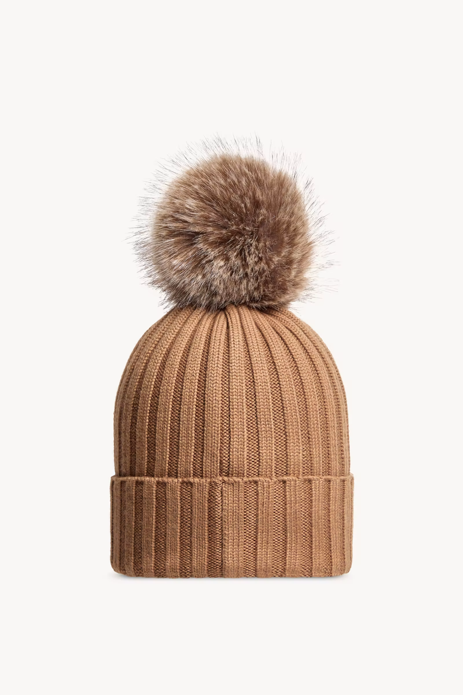 Wool Beanie with Pom Pom