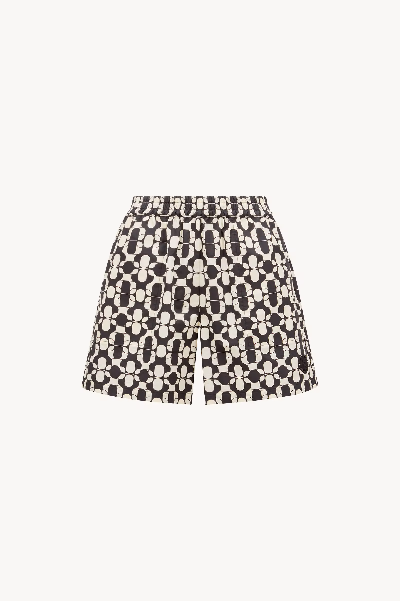 Geometric Print Cotton Shorts