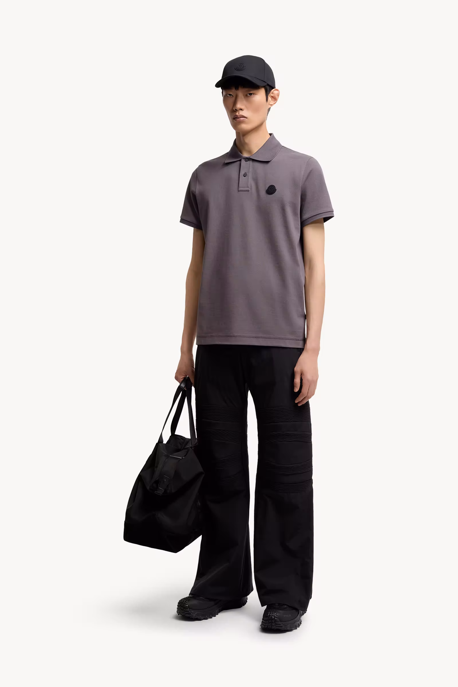 Logo Patch Cotton Piquet Polo Shirt