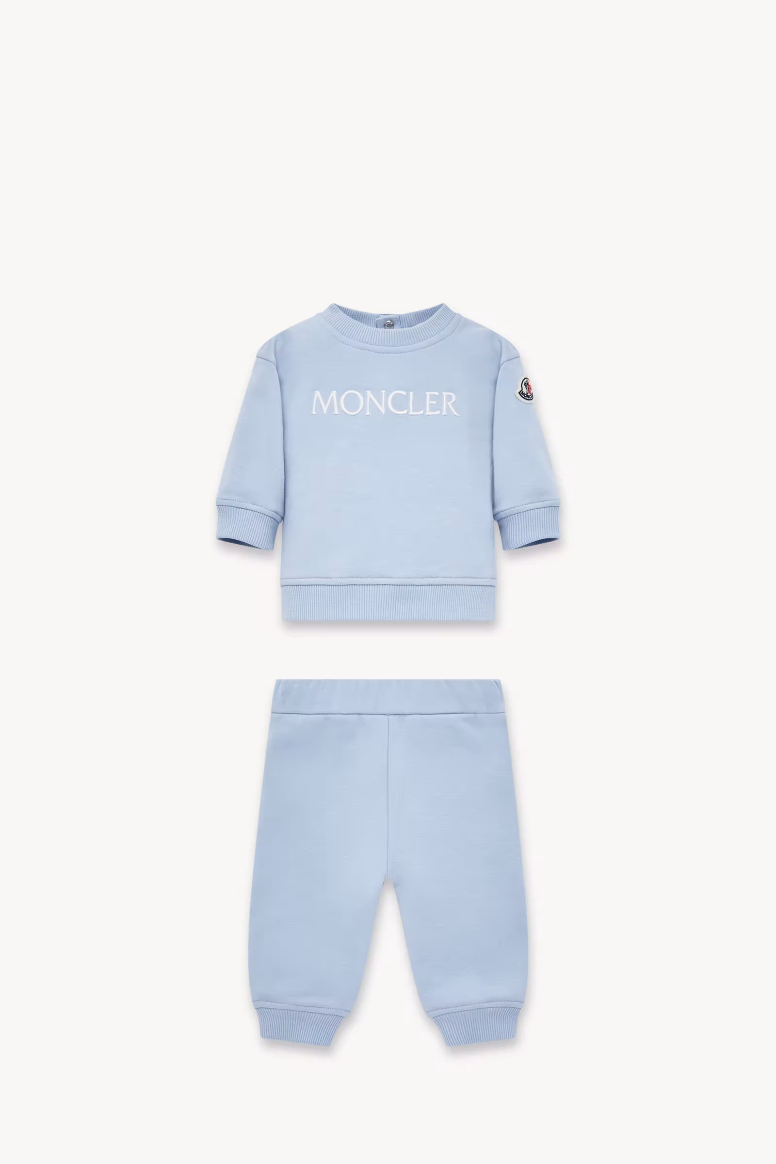 Embroidered Logo Cotton Sweatsuit Set