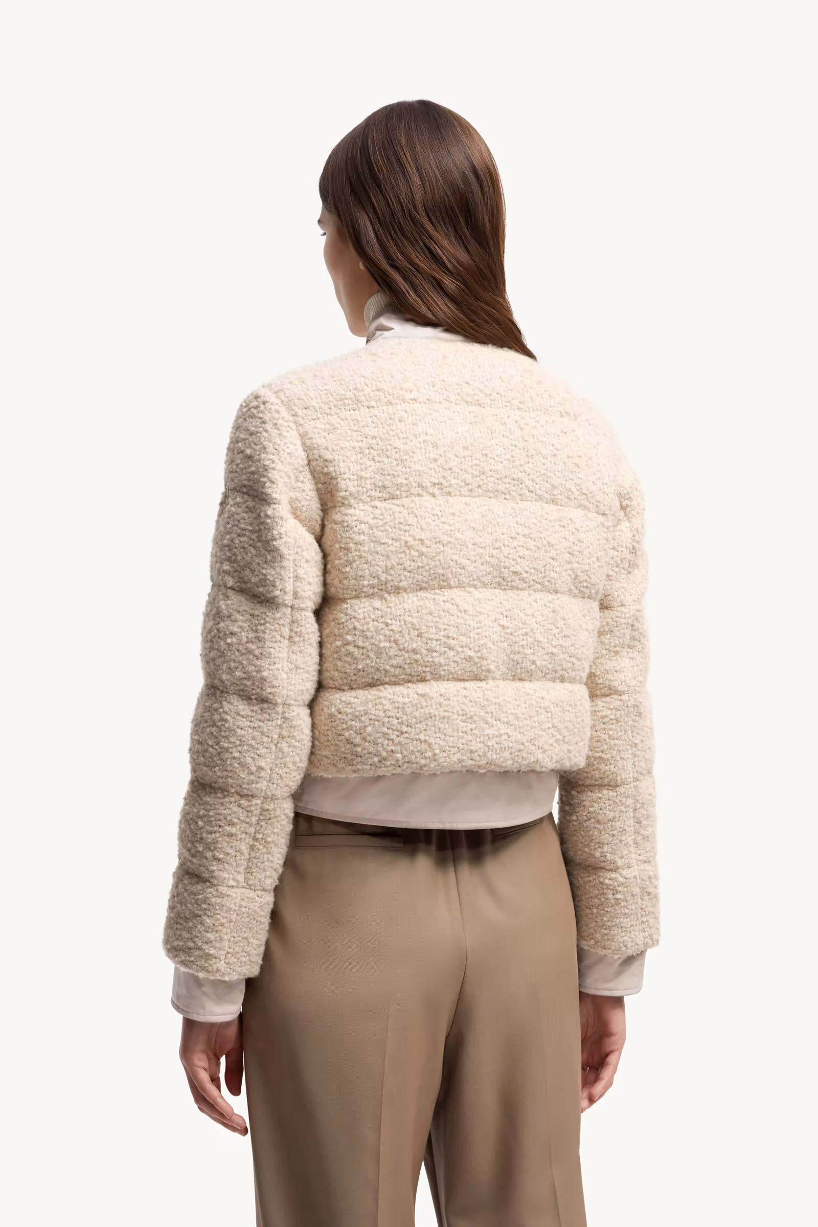 Blandy Wool Blend Bouclé Short Down Jacket