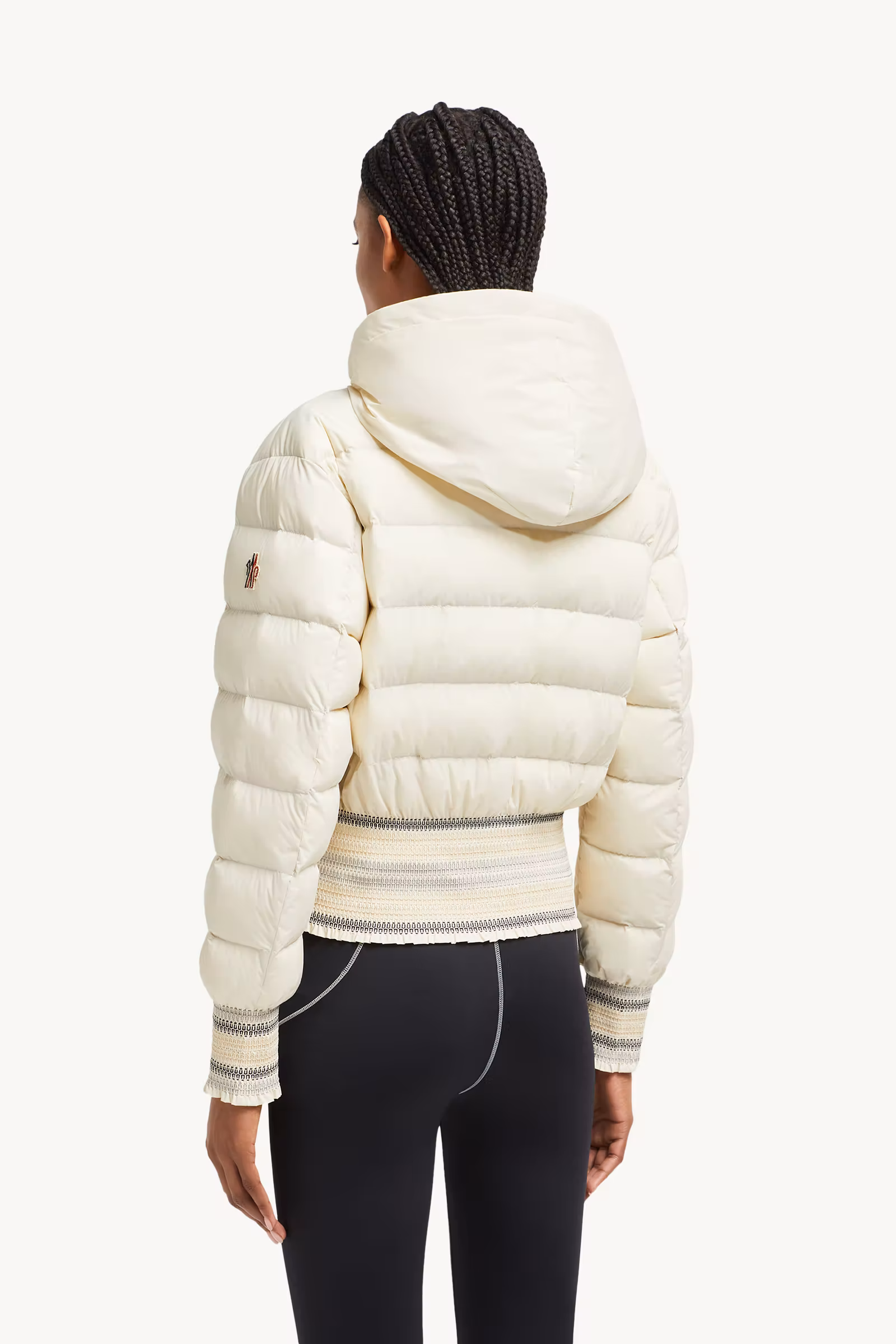 Jeypore Embroidered Hooded Short Down Jacket