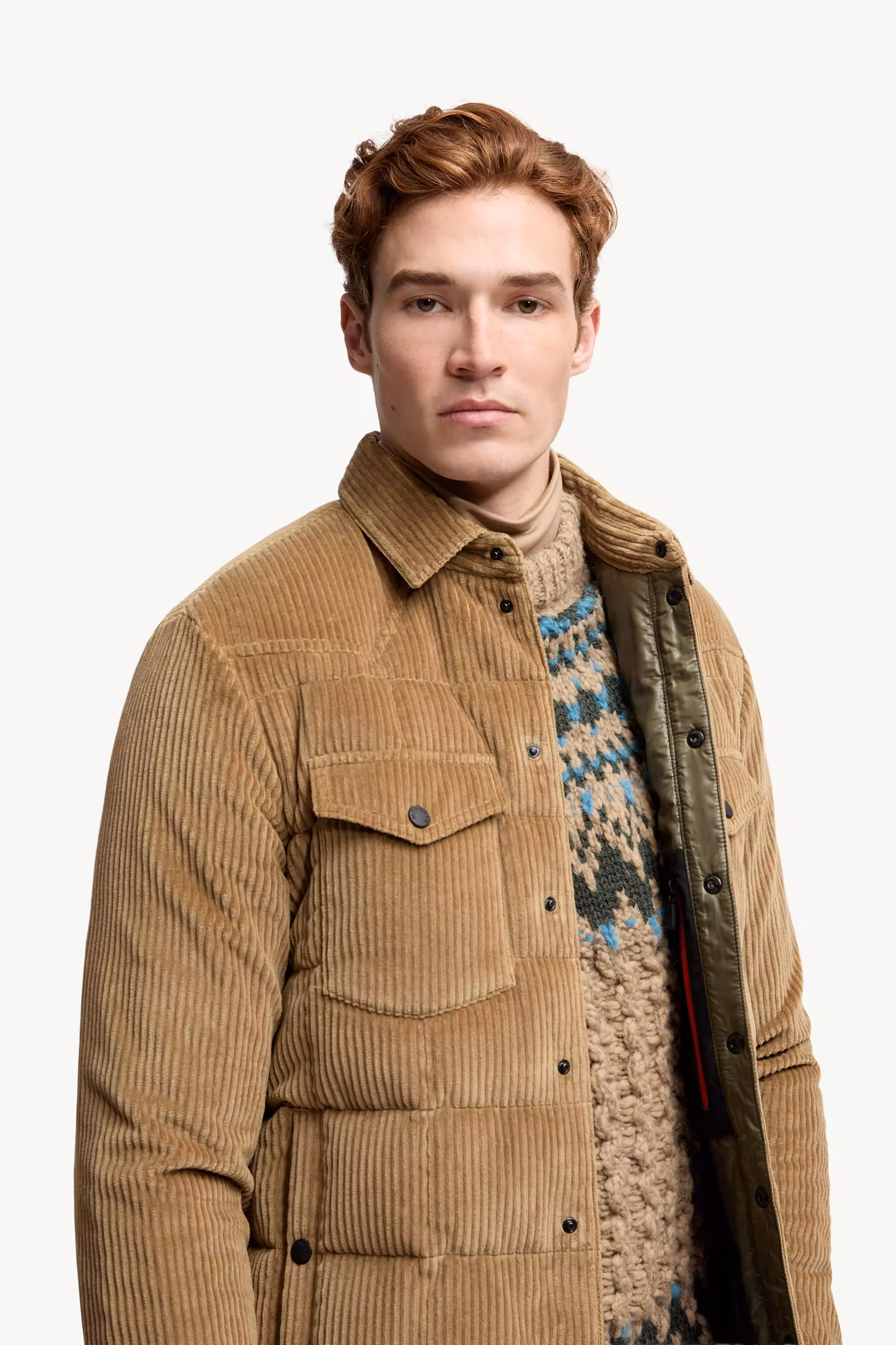 Gelt Corduroy Down Shirt Jacket