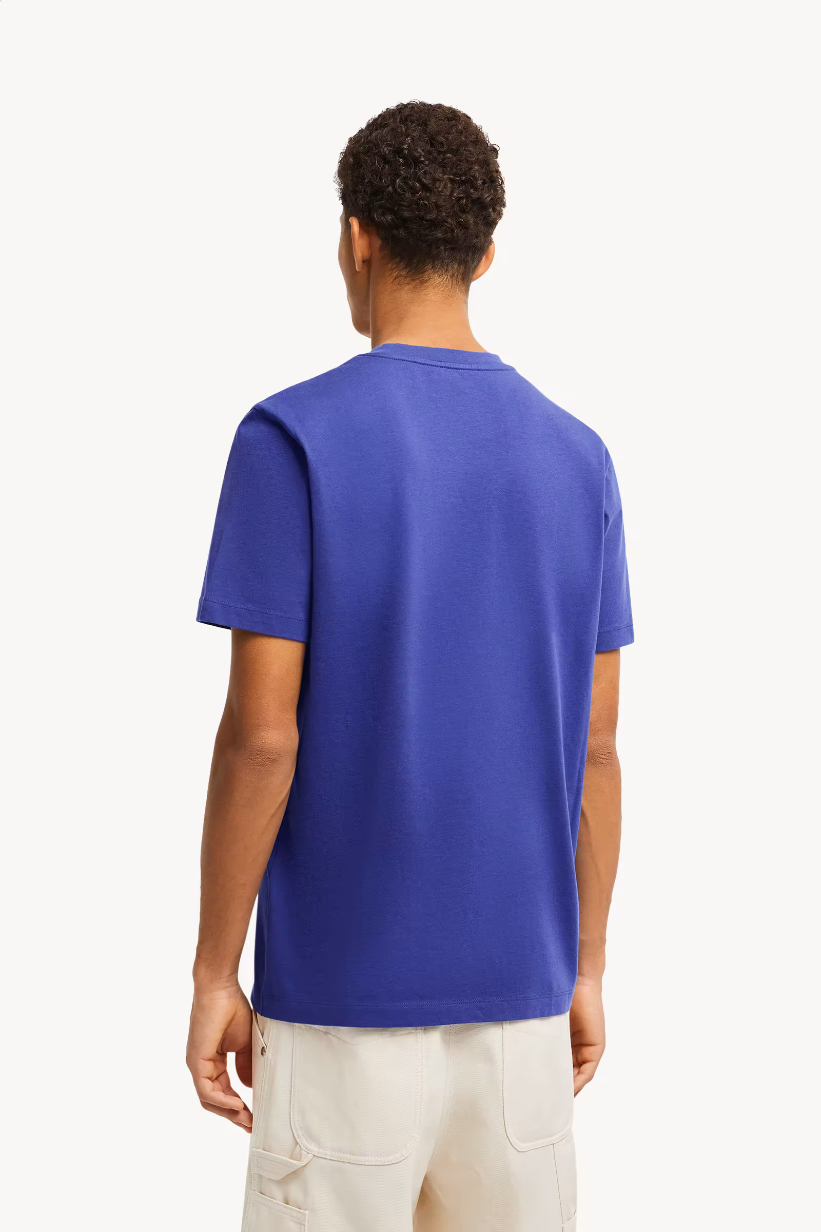 Flocked Logo Cotton T-Shirt