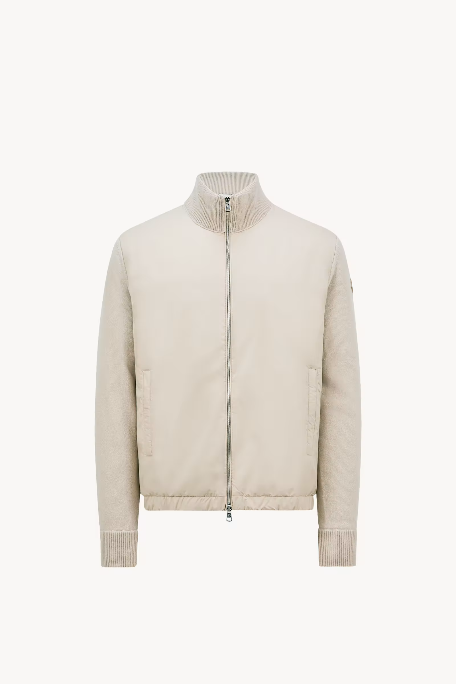 Padded Wool & Cashmere Zip-Up Cardigan