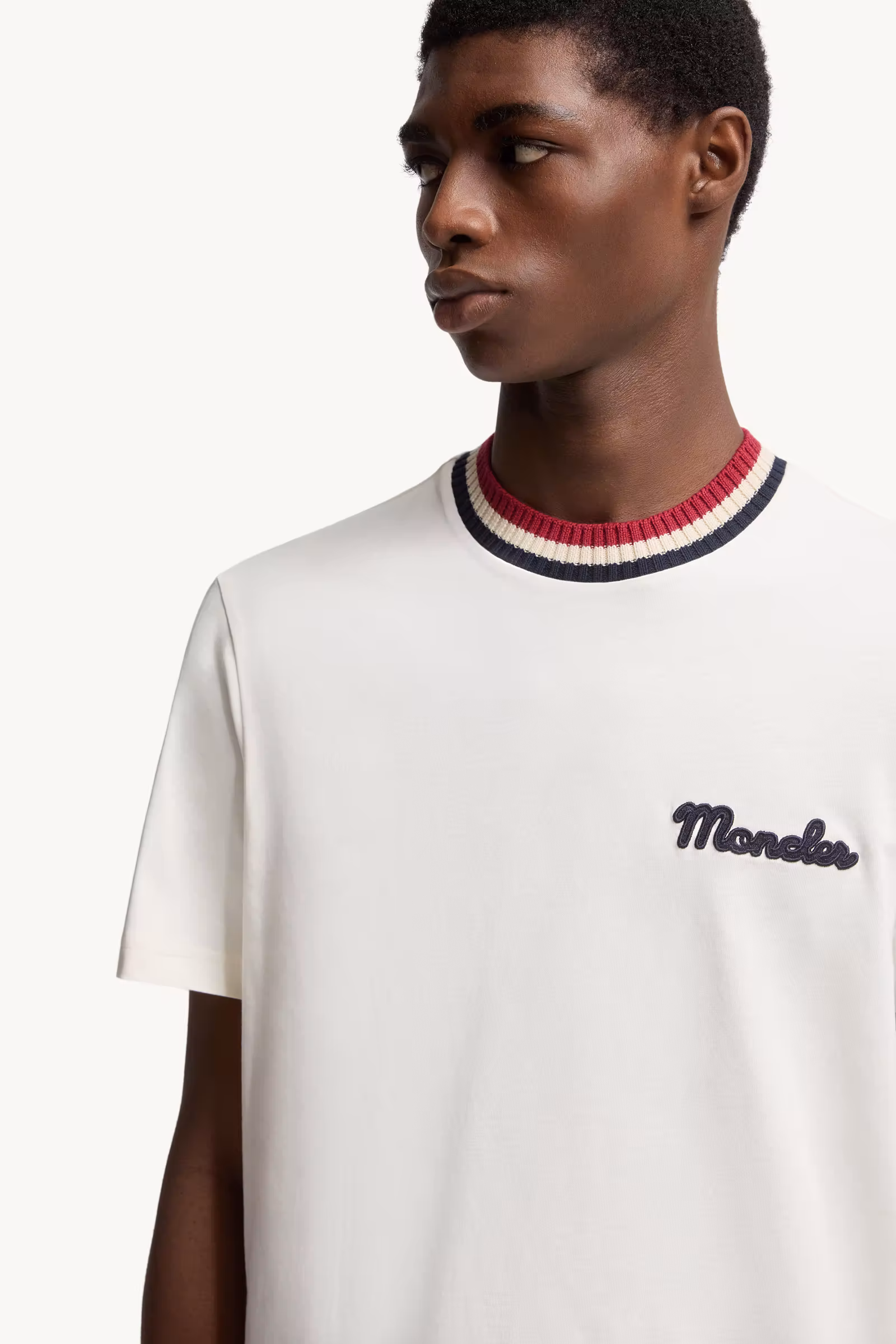 Embroidered Logo Cotton T-Shirt