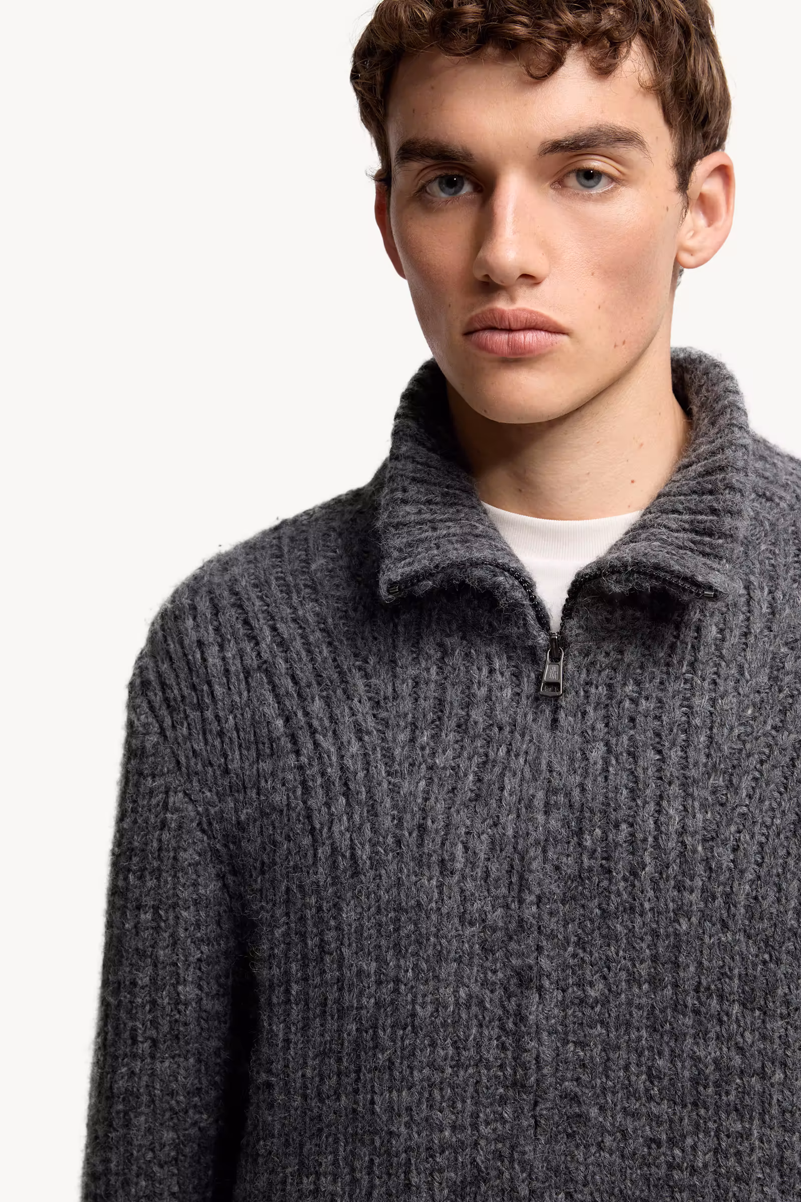 Alpaca & Wool Zip-Up Cardigan