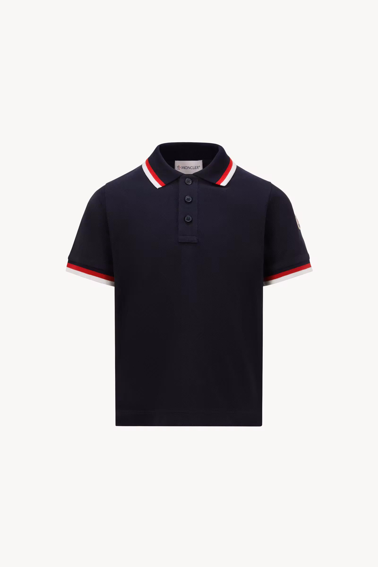 Tricolor-Trimmed Cotton Polo Shirt