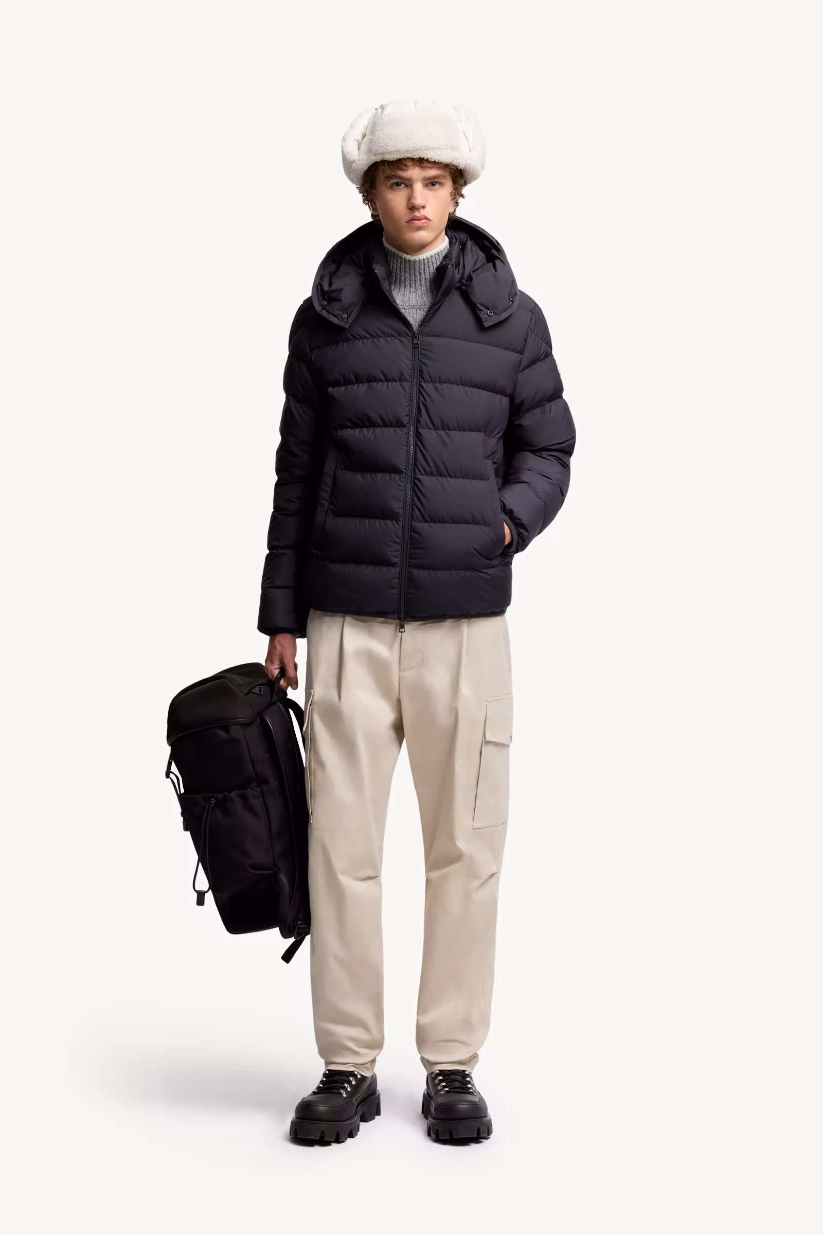 Montbrocq Hooded Short Down Jacket