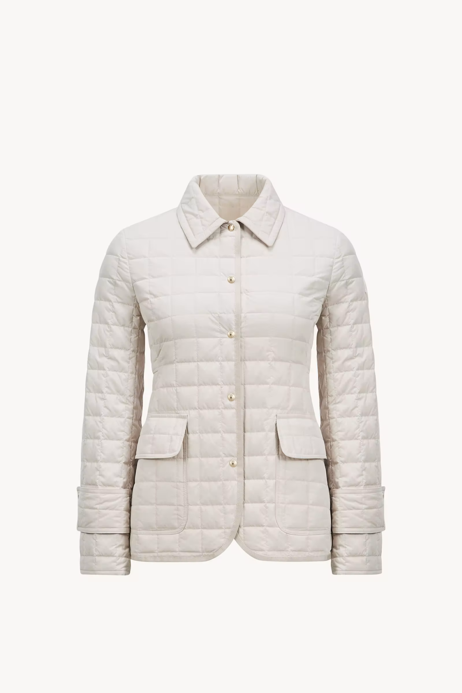 Epinal Square-Quilted Down Shirt Jacket