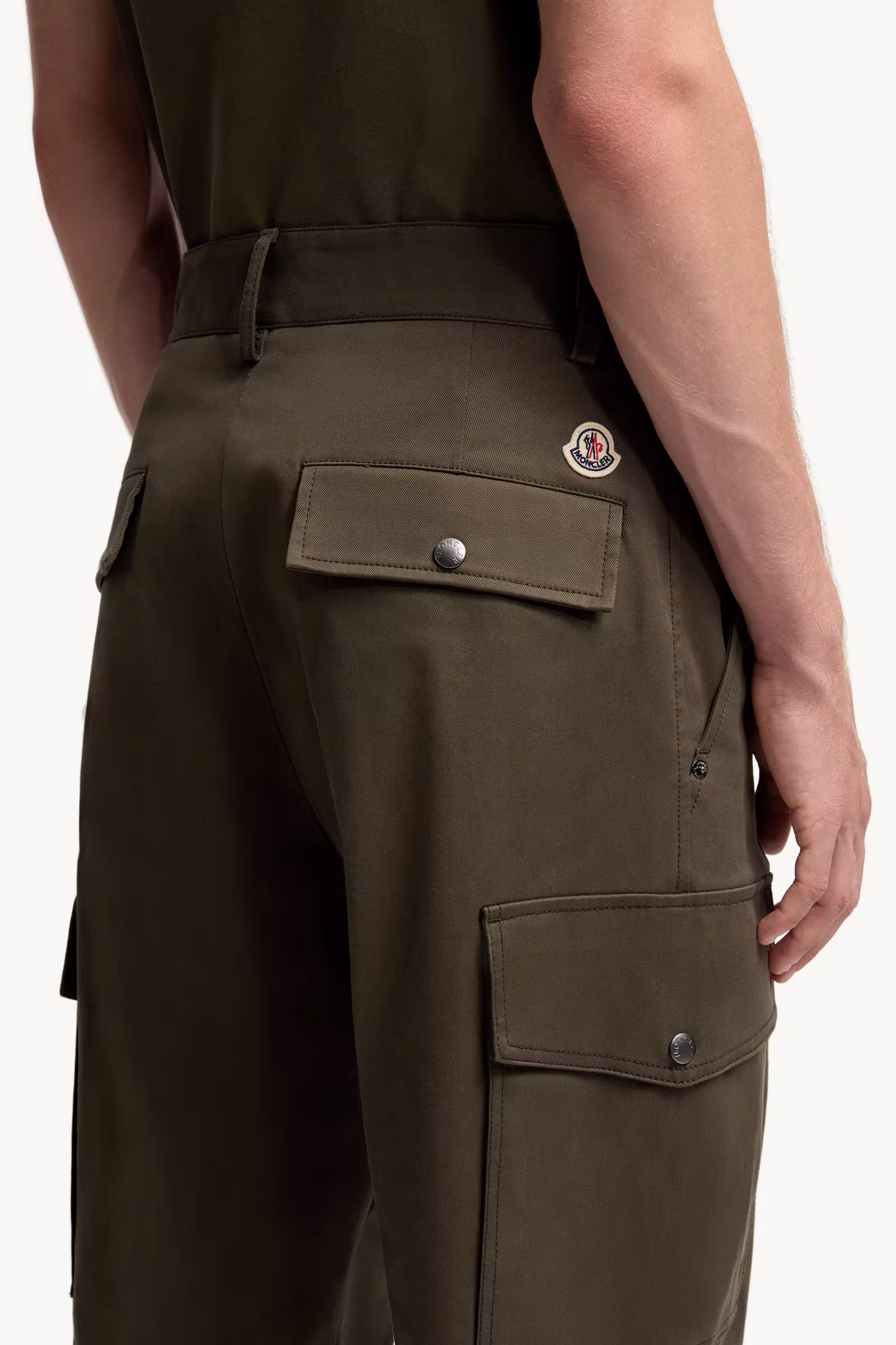 Cotton Gabardine Cargo Pants