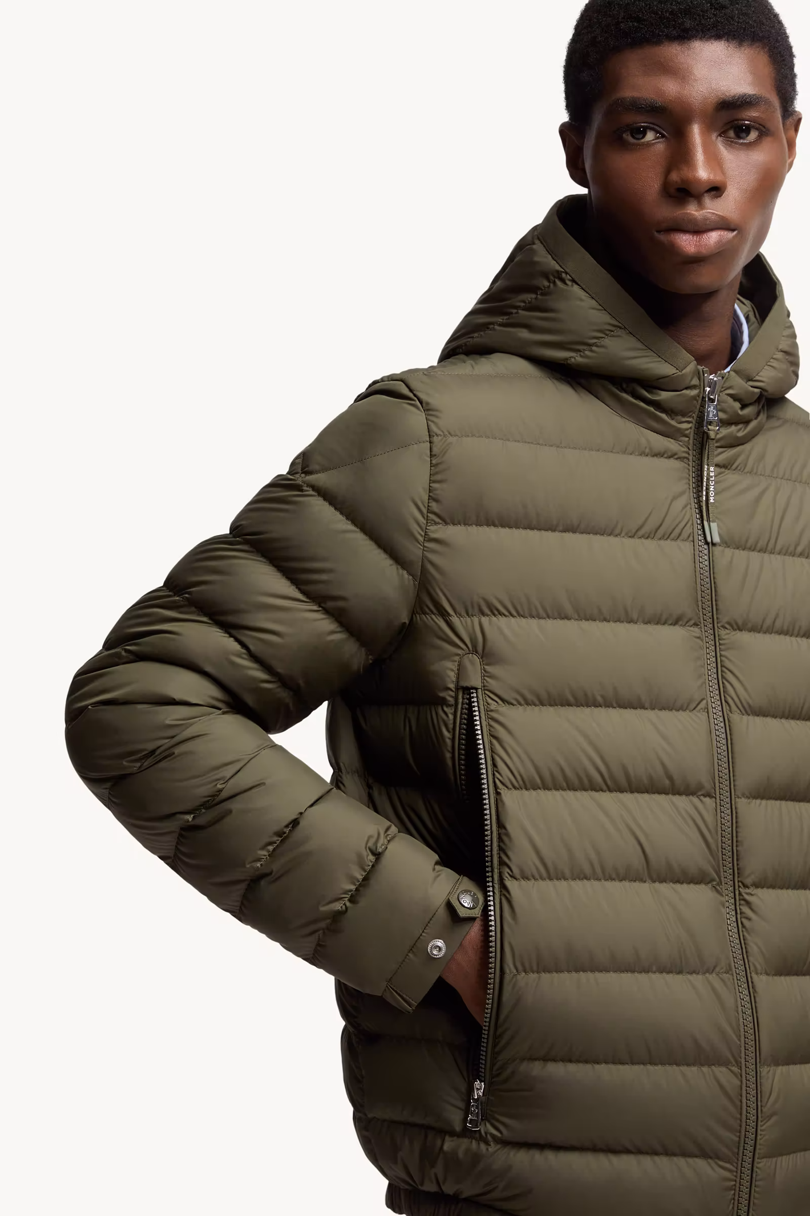 Galion Hooded Short Down Jacket