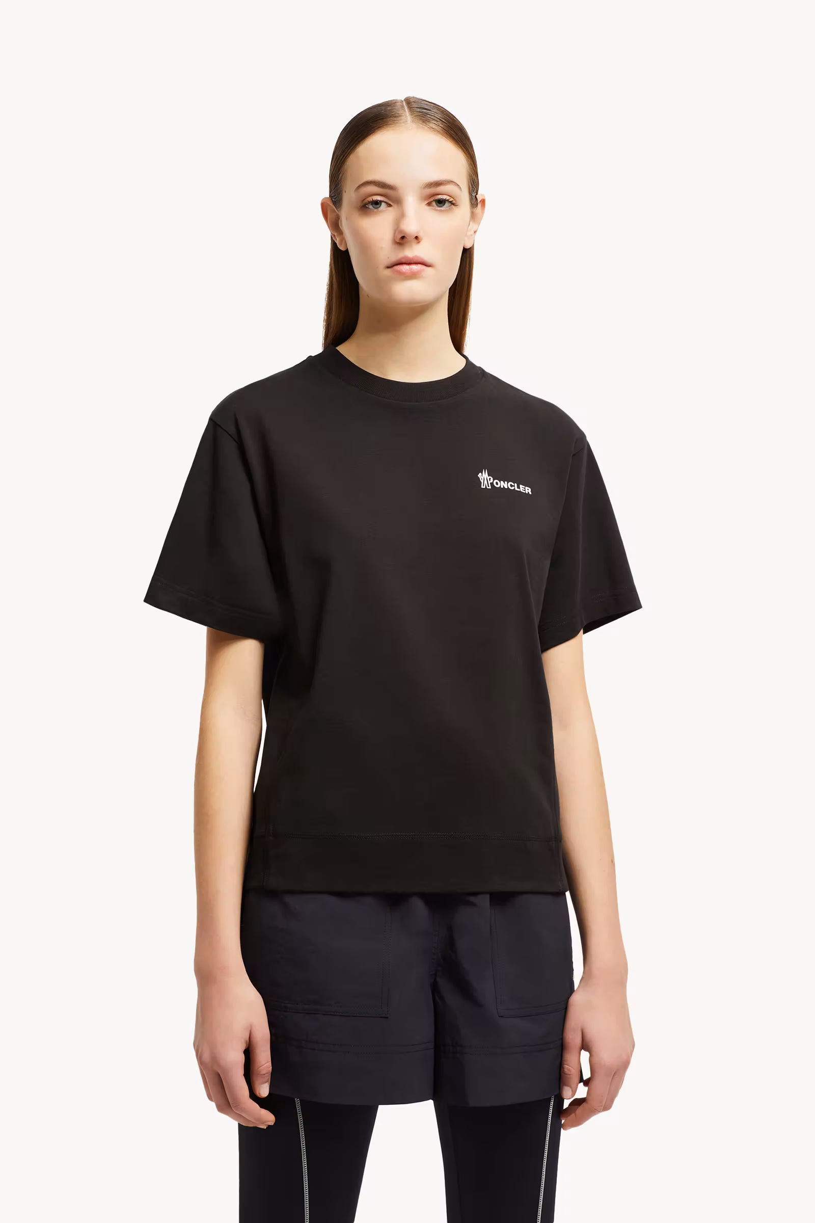 Embossed Logo Cotton T-Shirt