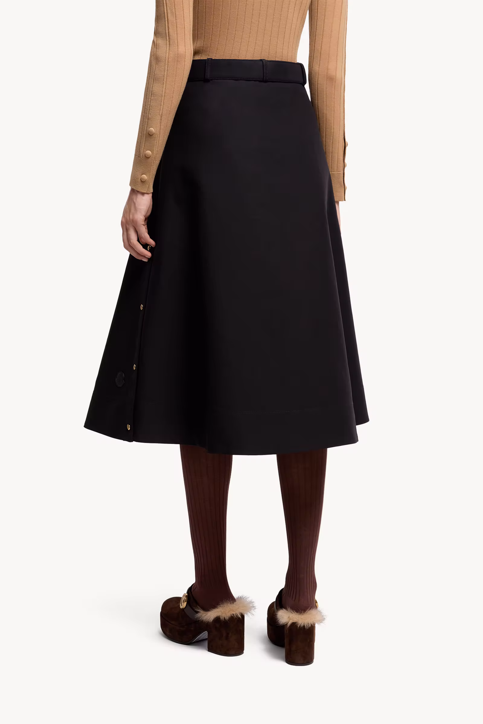 Cotton Midi Skirt