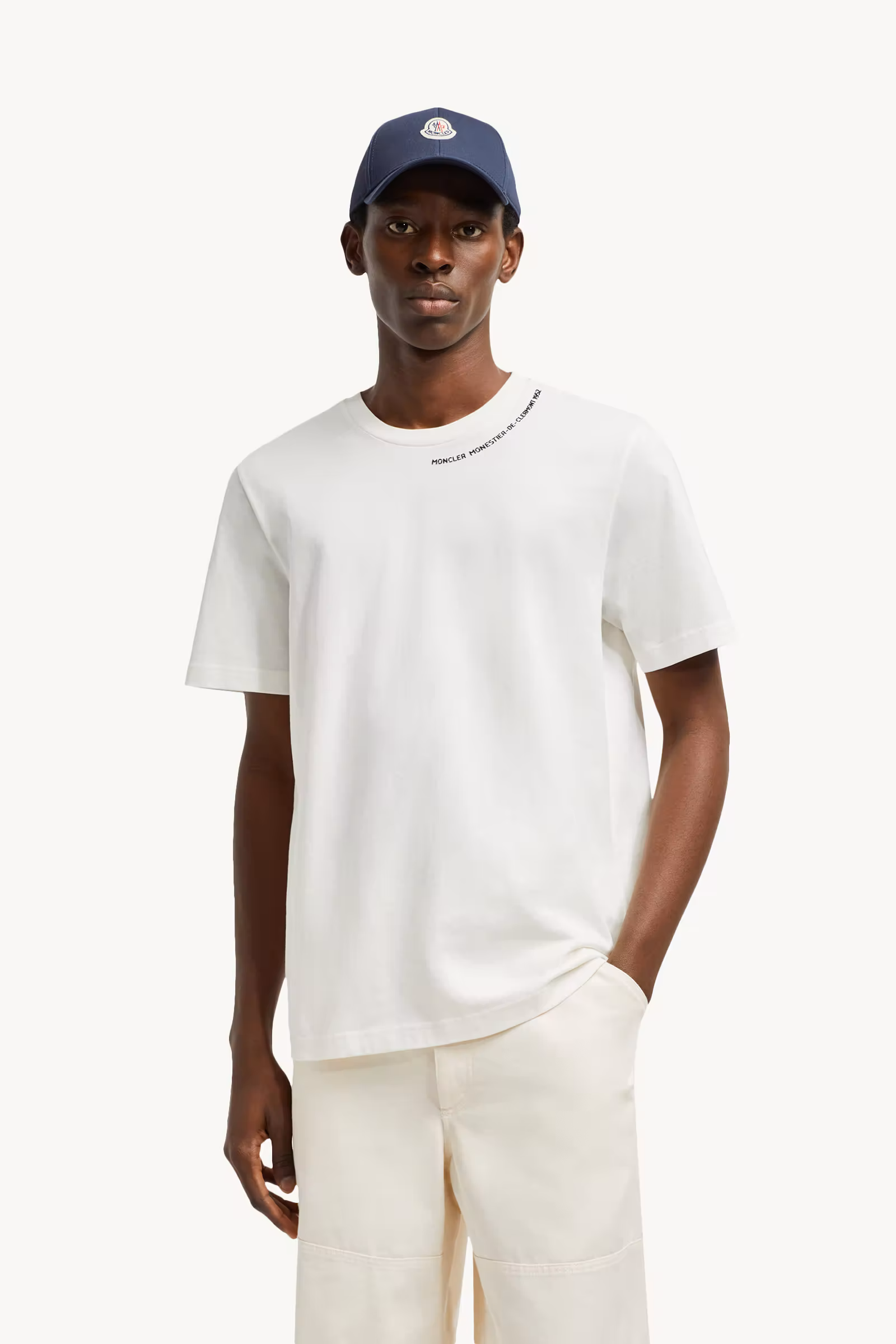 Embossed Logo Cotton T-Shirt