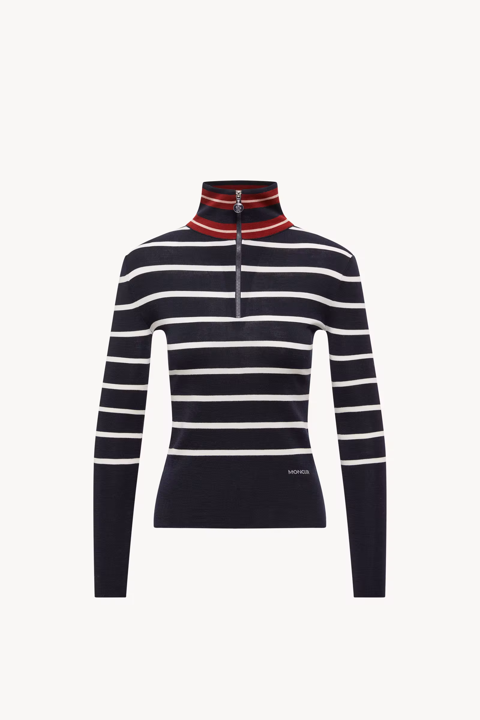Striped Wool Turtleneck Sweater