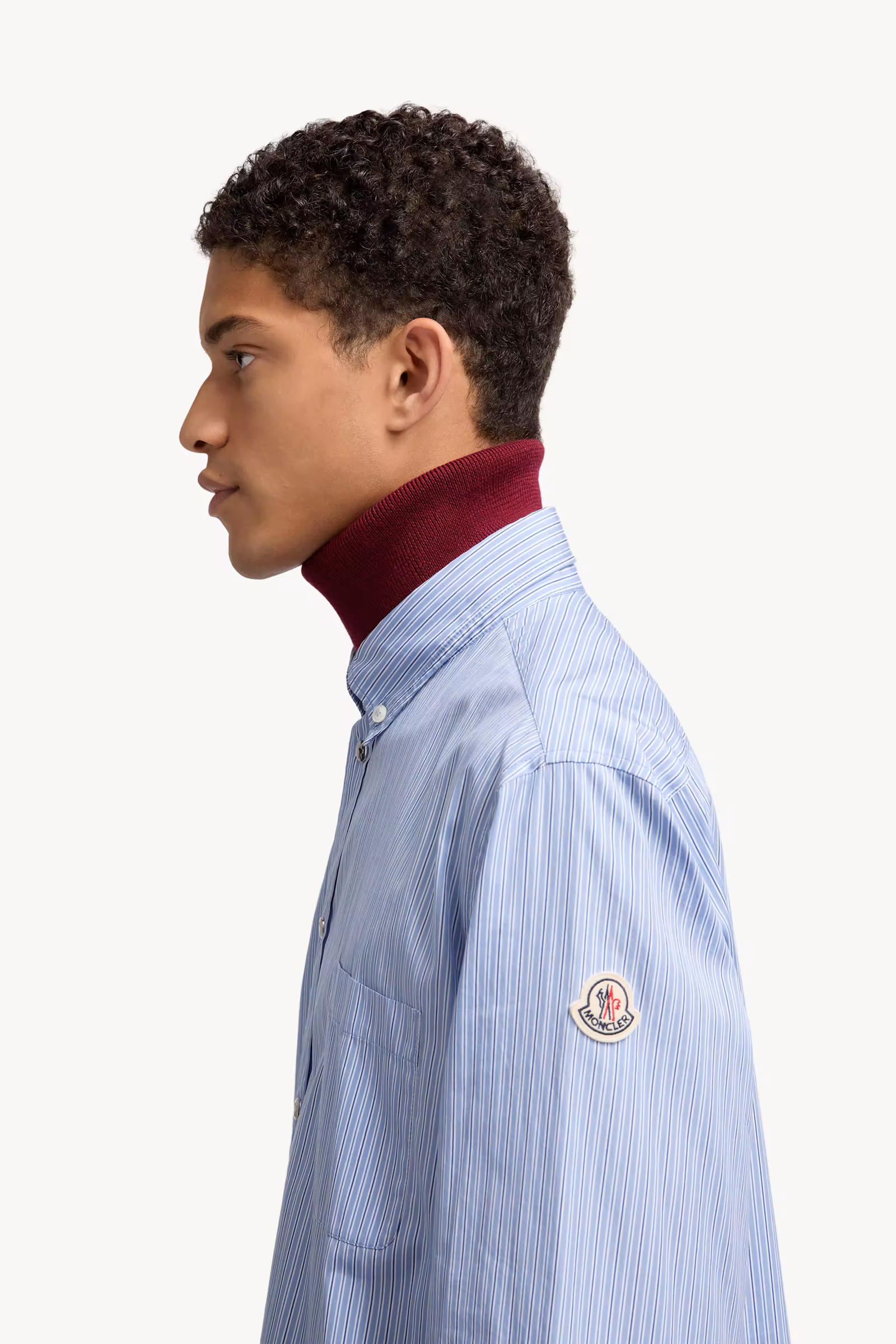 Striped Oxford Cotton Long Sleeve Shirt