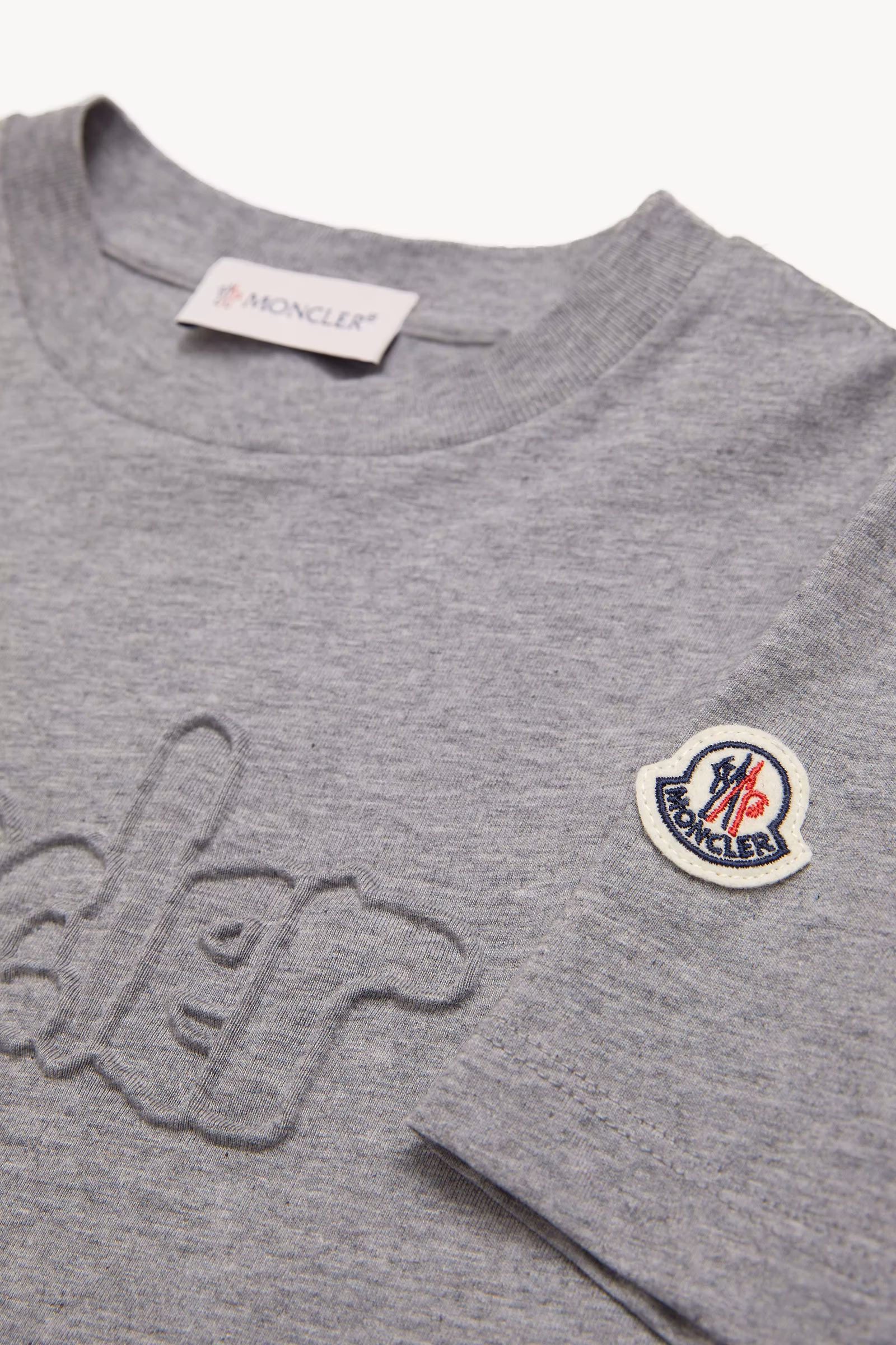 Textured Logo Cotton T-Shirt