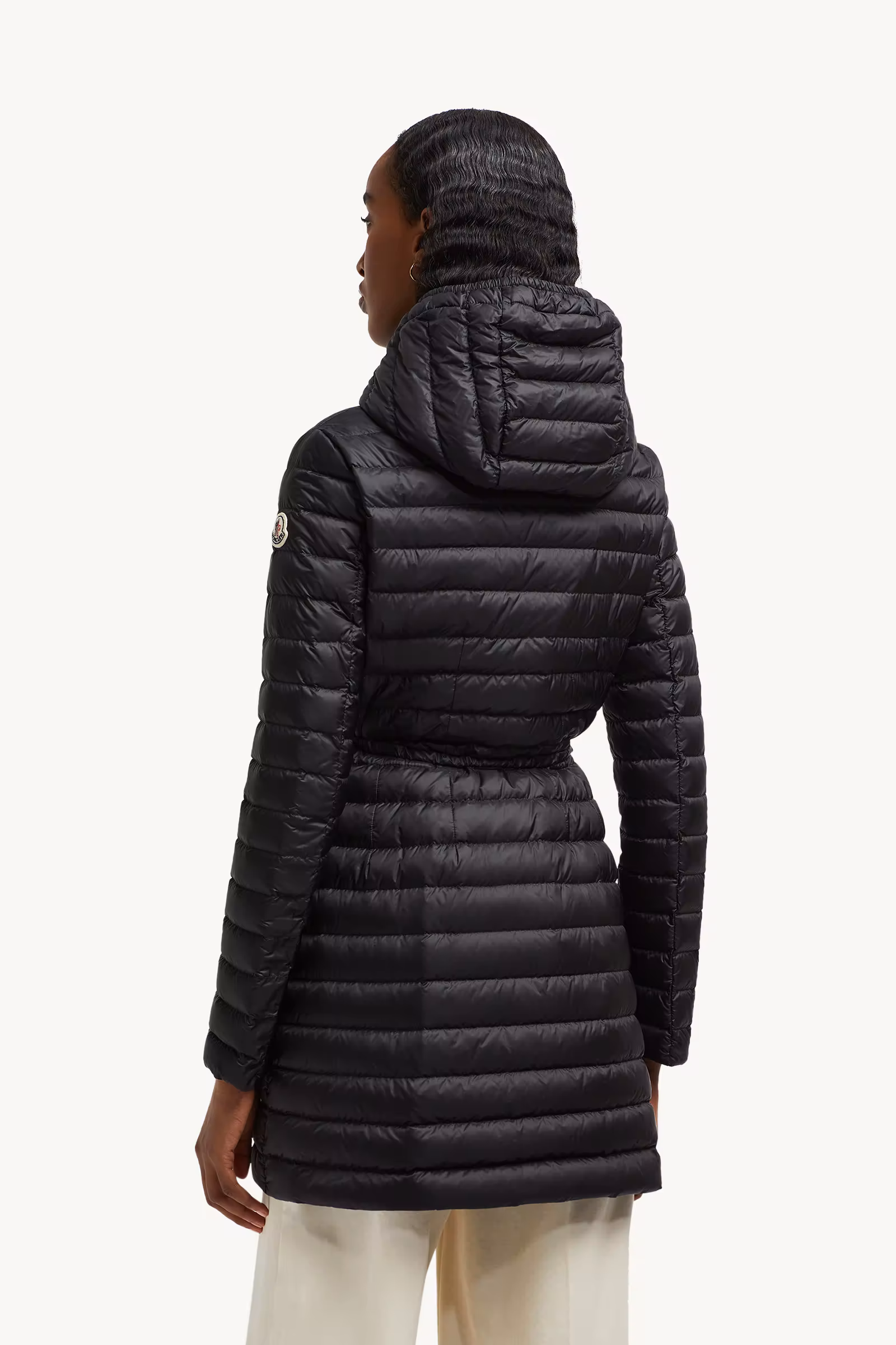Barbel Hooded Fit & Flare Long Down Jacket