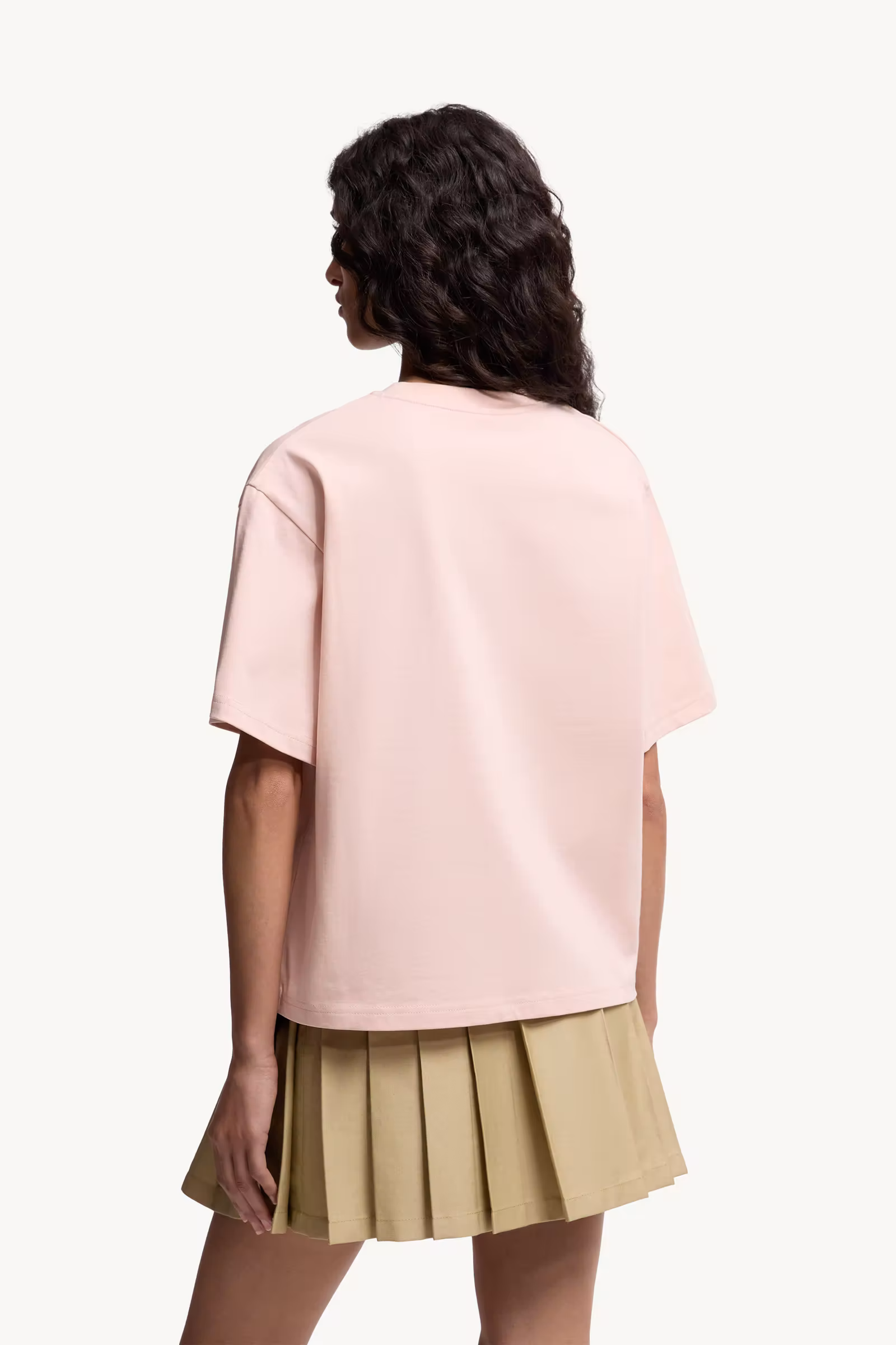 Embroidered Cherry Logo Cotton T-Shirt