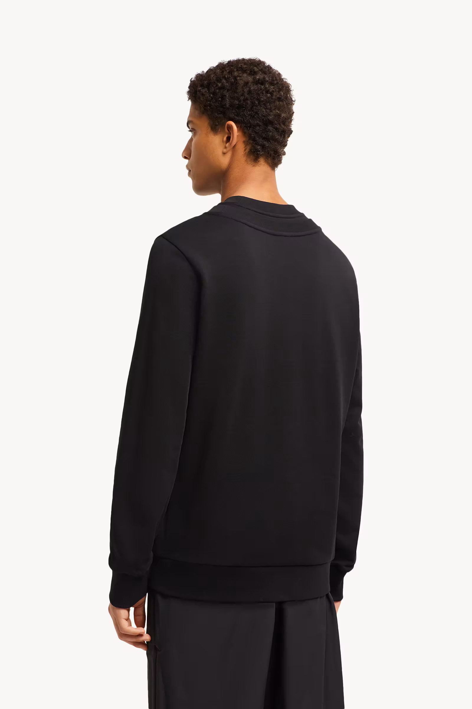 Double Collar Cotton Sweatshirt