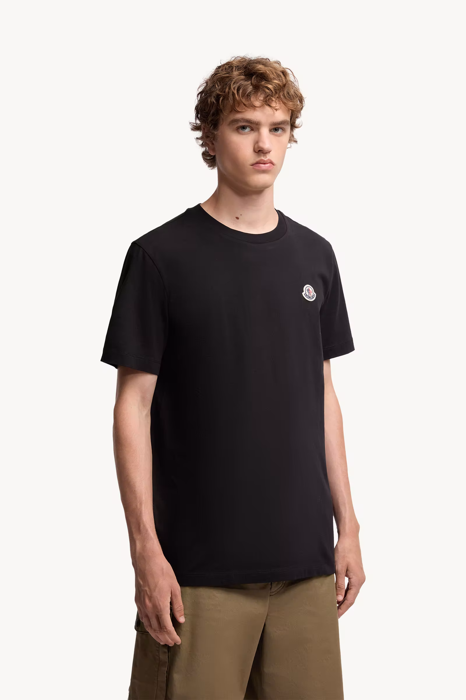 Logo Patch Cotton T-Shirt (Pack of Three)