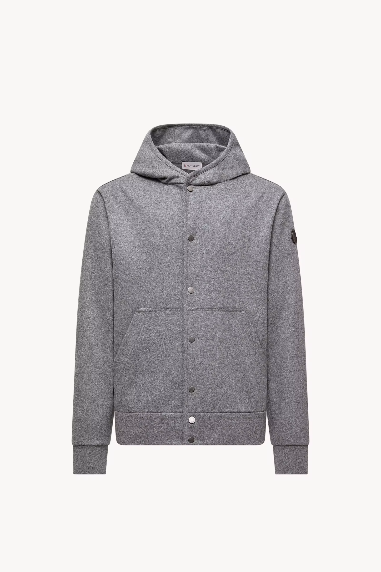 Wool Blend Zip-Up Hoodie