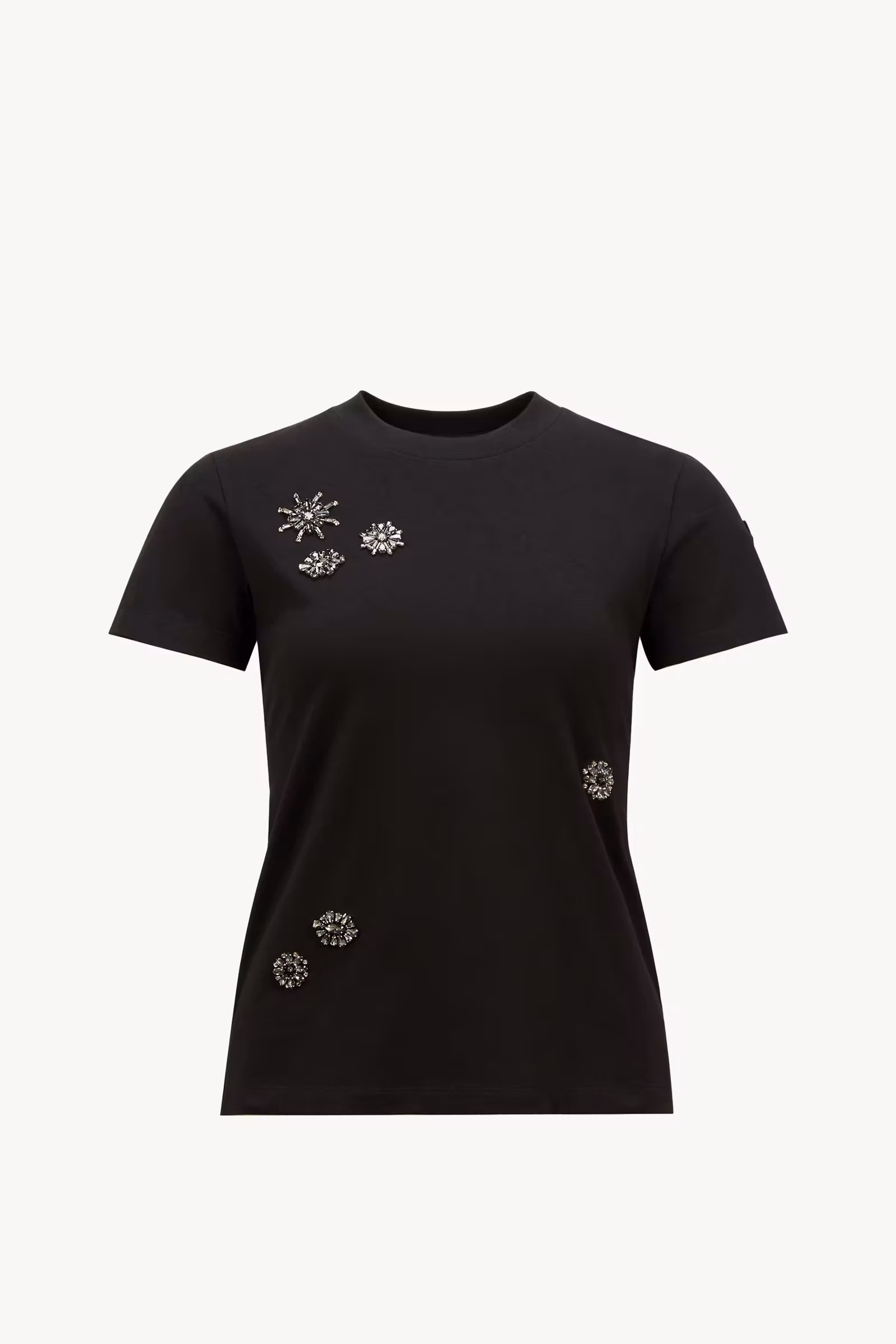 Crystal Flowers Cotton T-Shirt