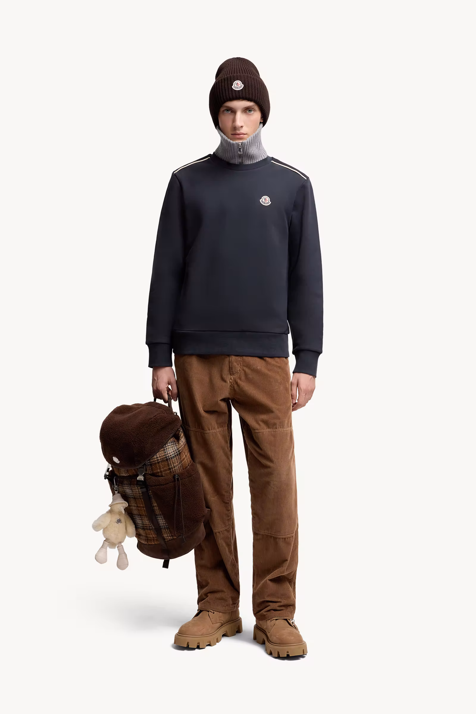 Mon Duck Logo Cotton Sweatshirt