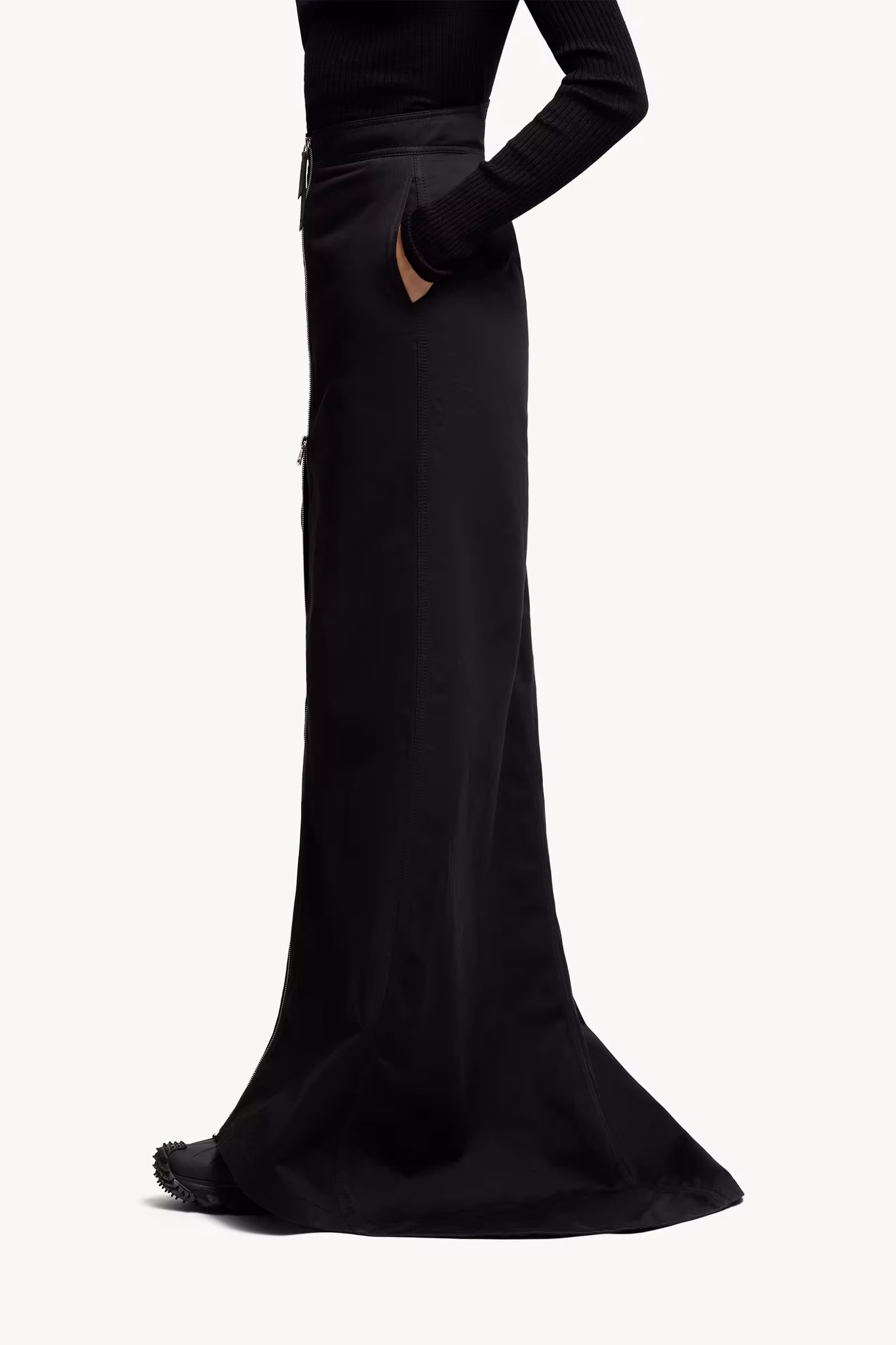 Moncler x EE72 by Edward Enninful Cotton Gabardine Maxi Skirt