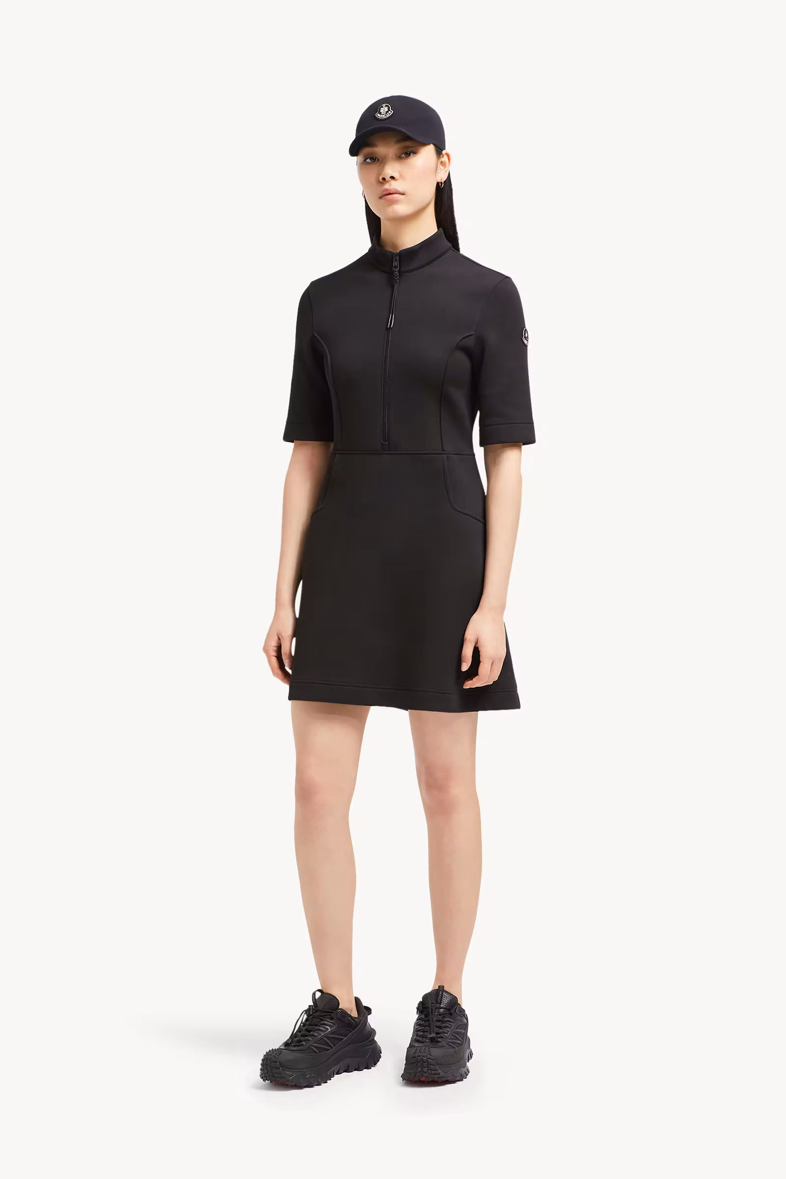 Year of the Snake Patch Neoprene Mini Dress