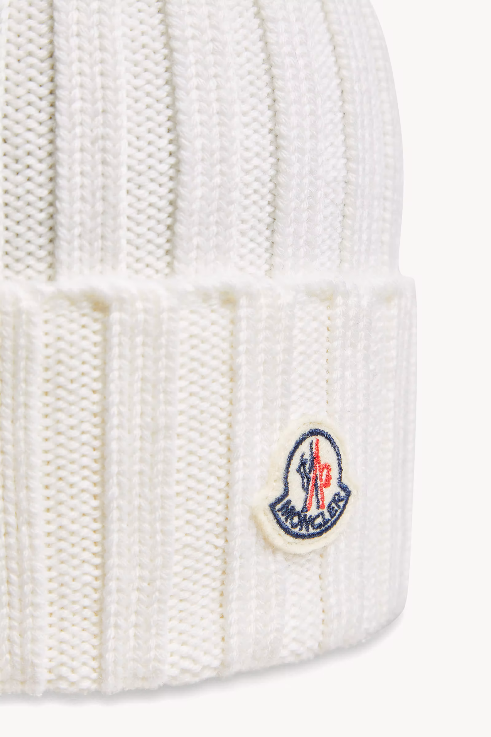 Wool Beanie with Faux Fur Pom Pom
