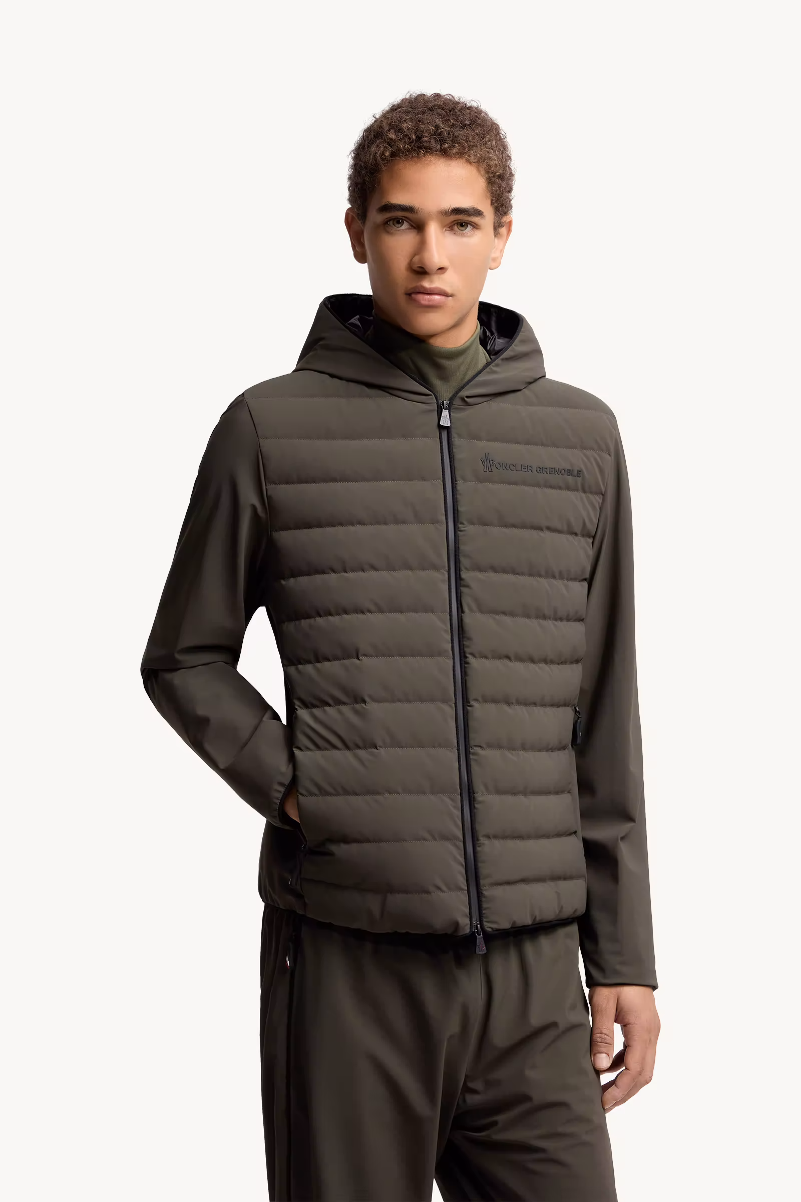 Padded Zip-Up Sweatshirt