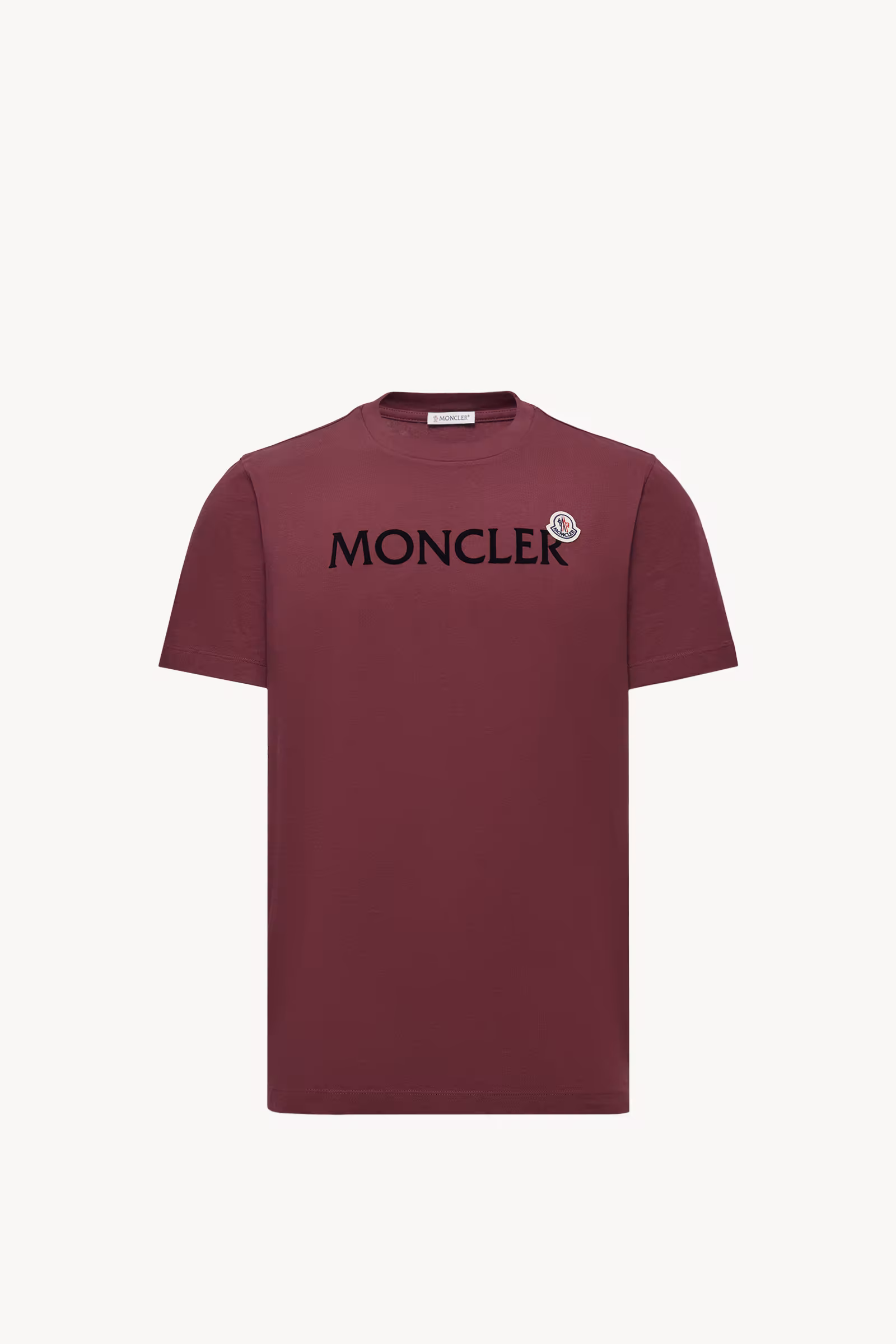 Flocked Logo Cotton T-Shirt