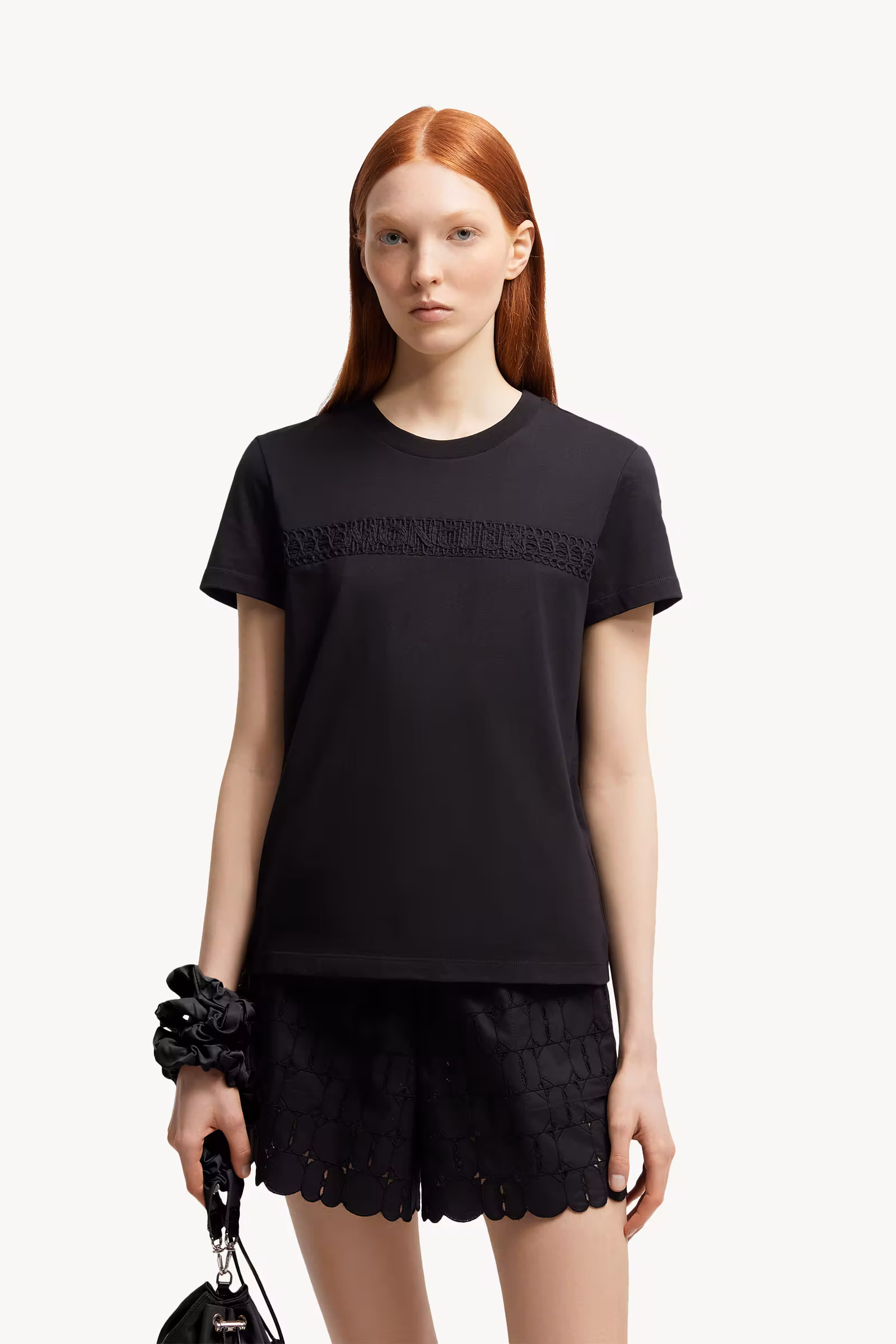 Embroidered Logo Cotton T-Shirt