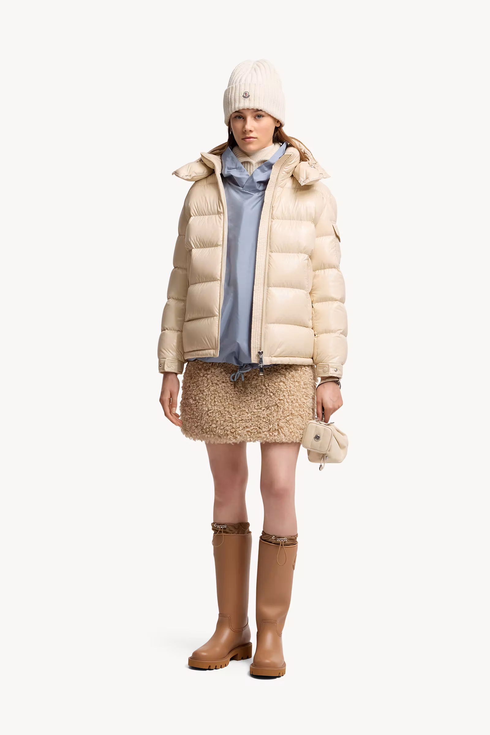 Maire Hooded Short Down Jacket