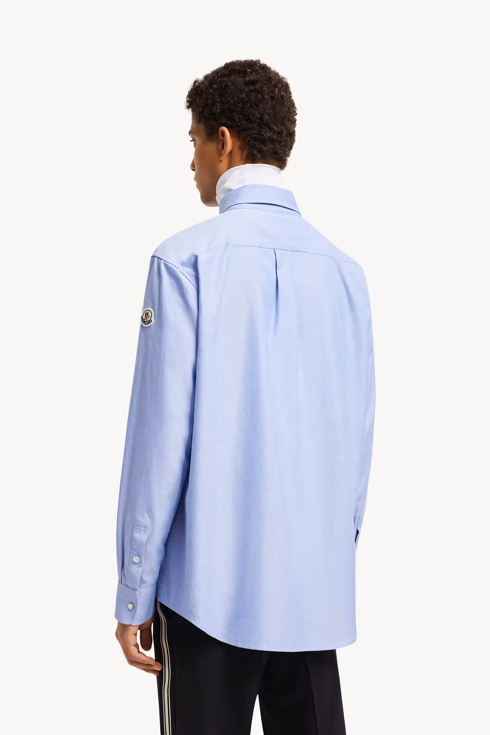 Embroidered Logo Oxford Cotton Shirt