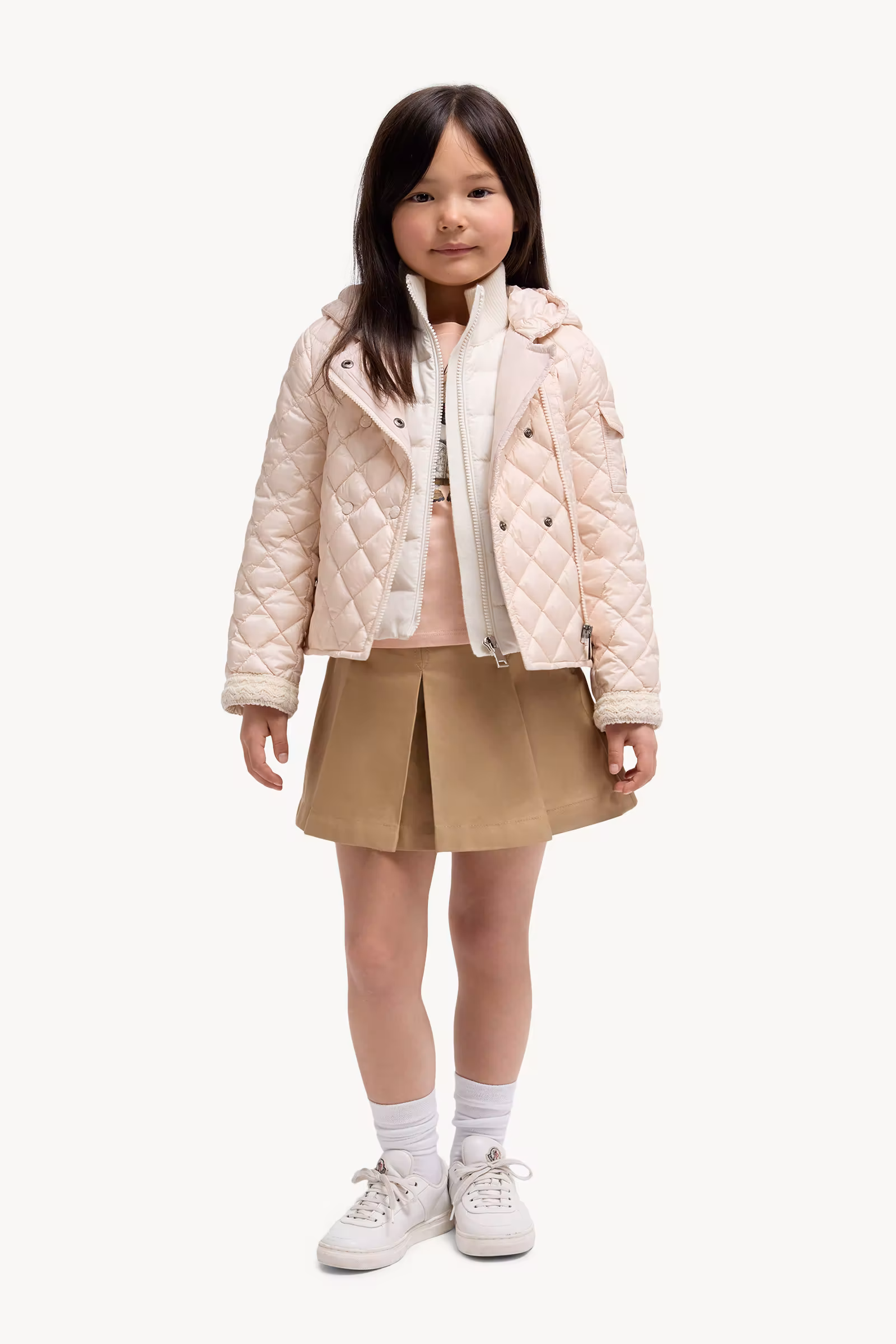 Pleated Cotton Gabardine Skirt