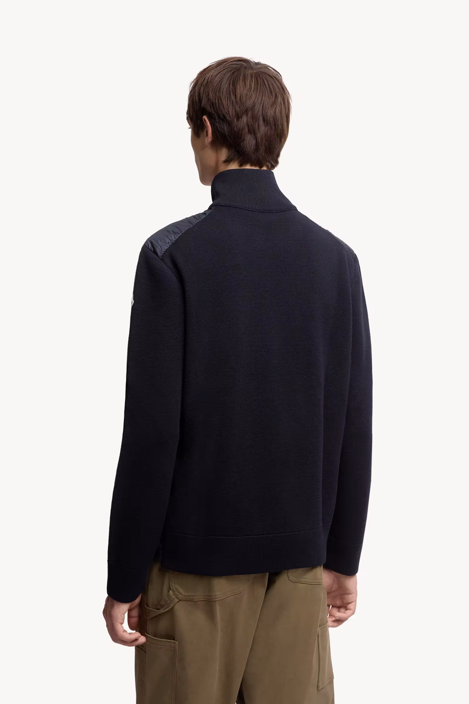 Padded Zip-Up Cardigan